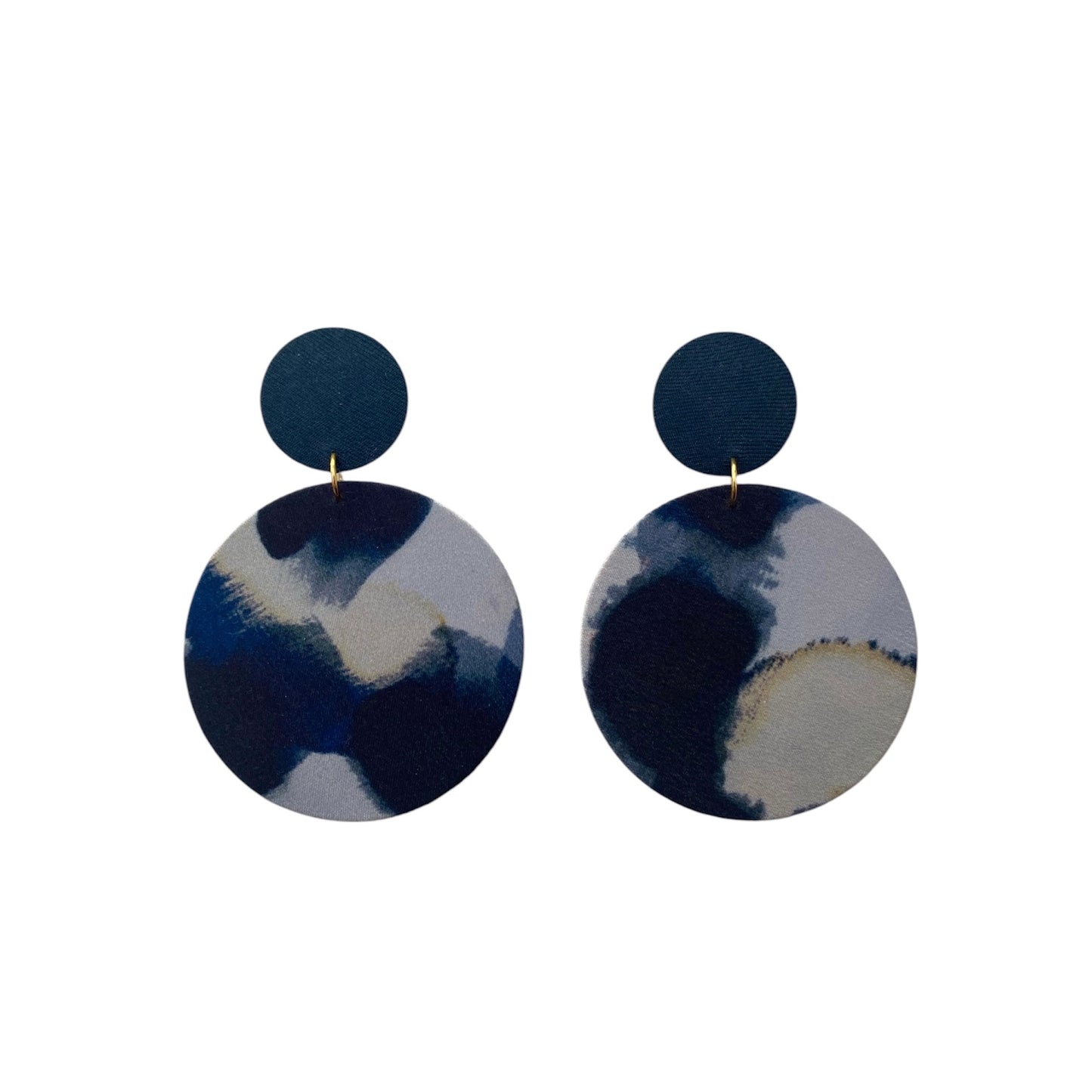 Supermoon Dangle Large Stud Earrings