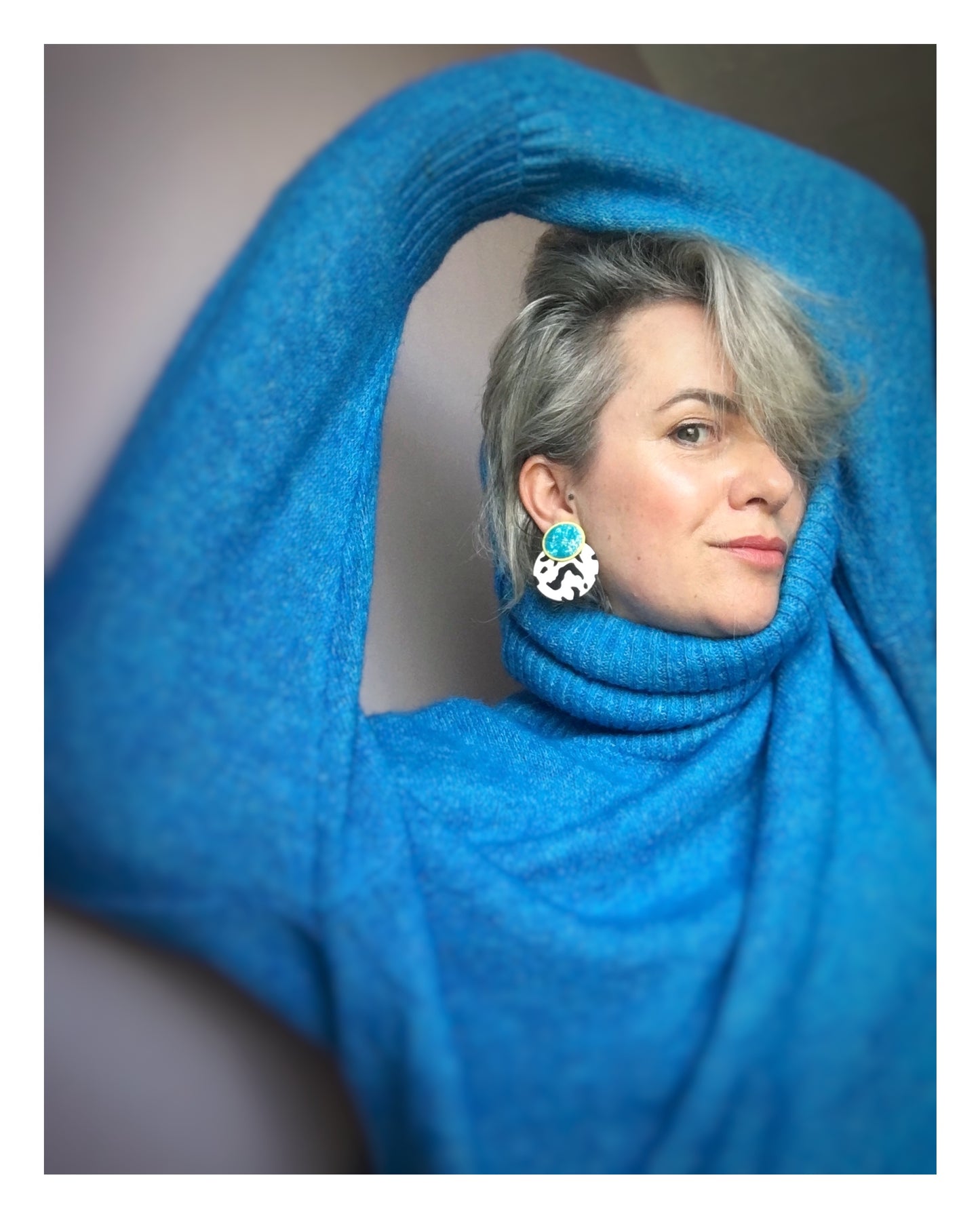 Moon Mirage Stud Earrings