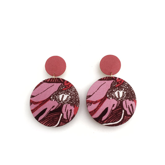 Supermoon Dangle Large Stud Earrings