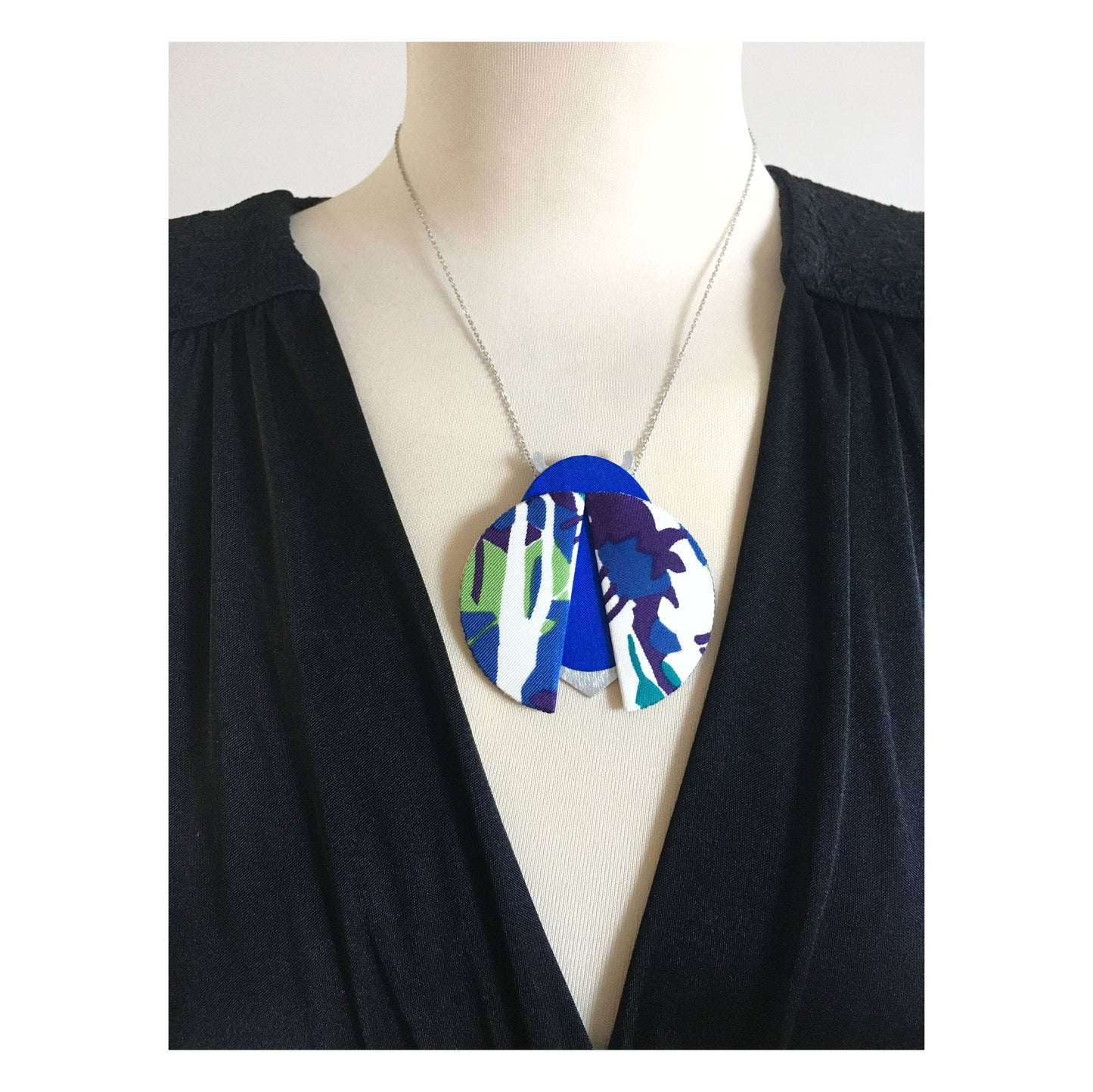 Moon Beetle Pendant Necklace