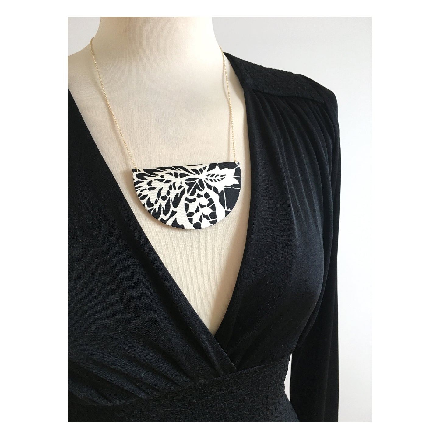 Half Moon Pendant Necklace