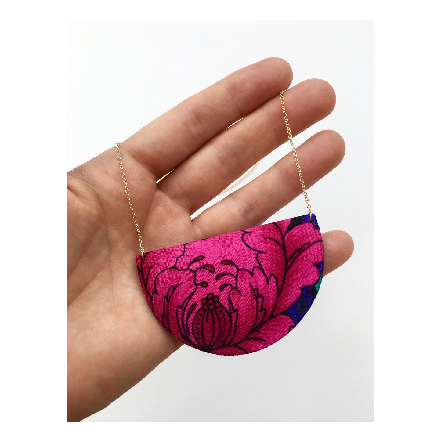 Half Moon Pendant Necklace