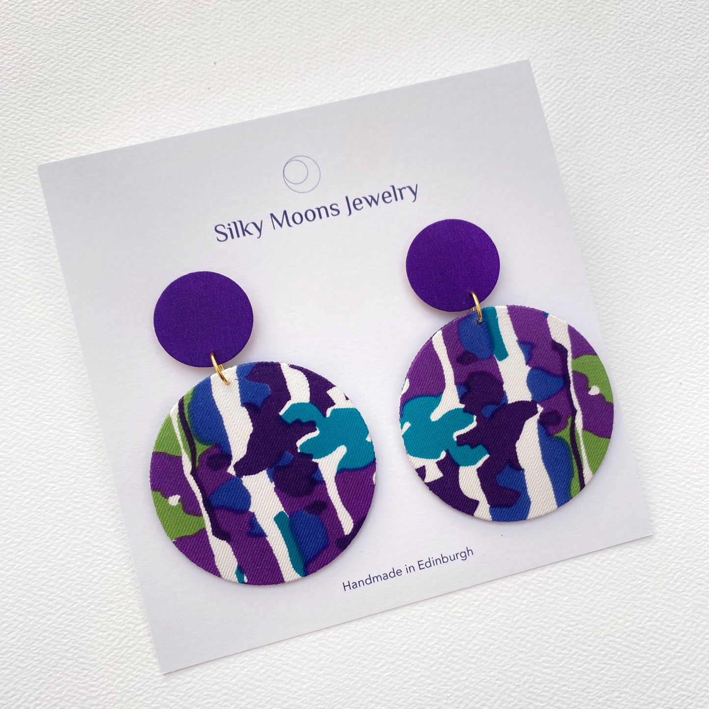 Supermoon Dangle Large Stud Earrings