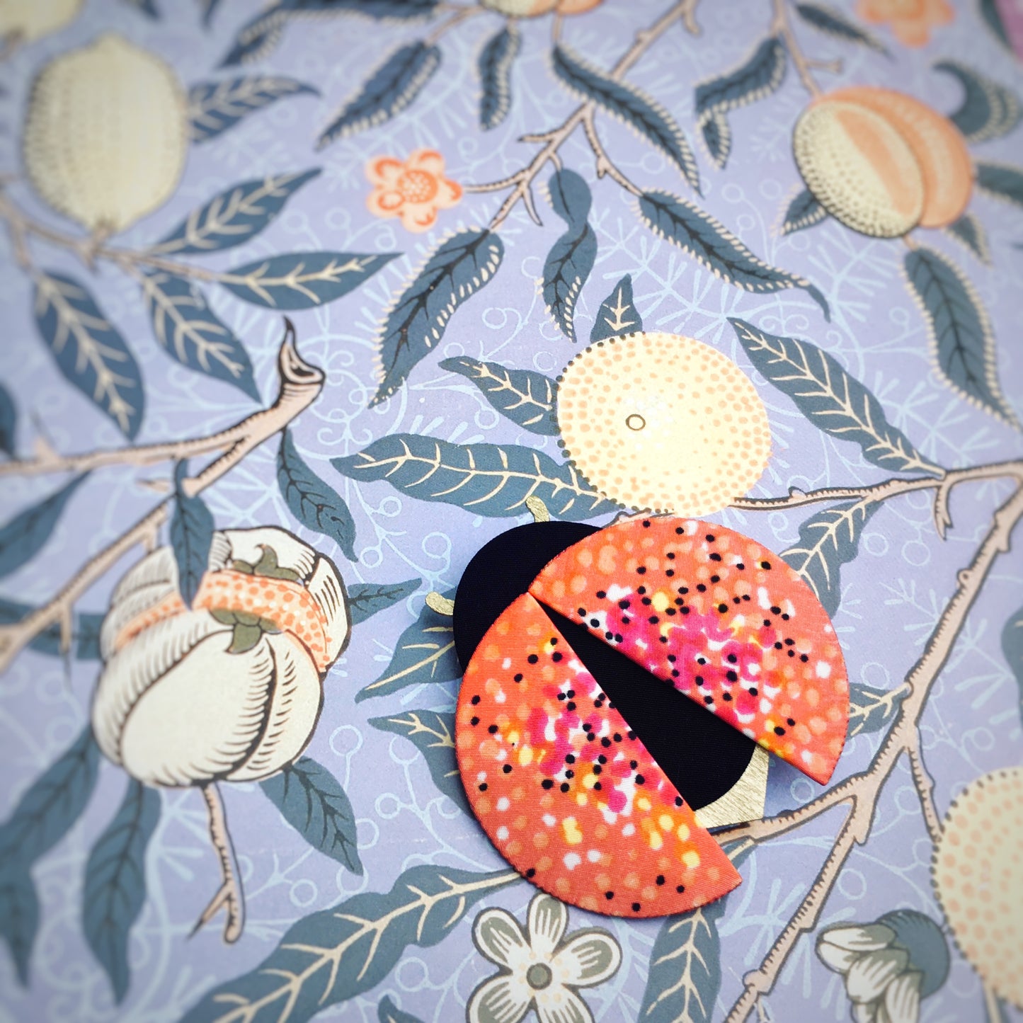 Moon Beetle Brooch