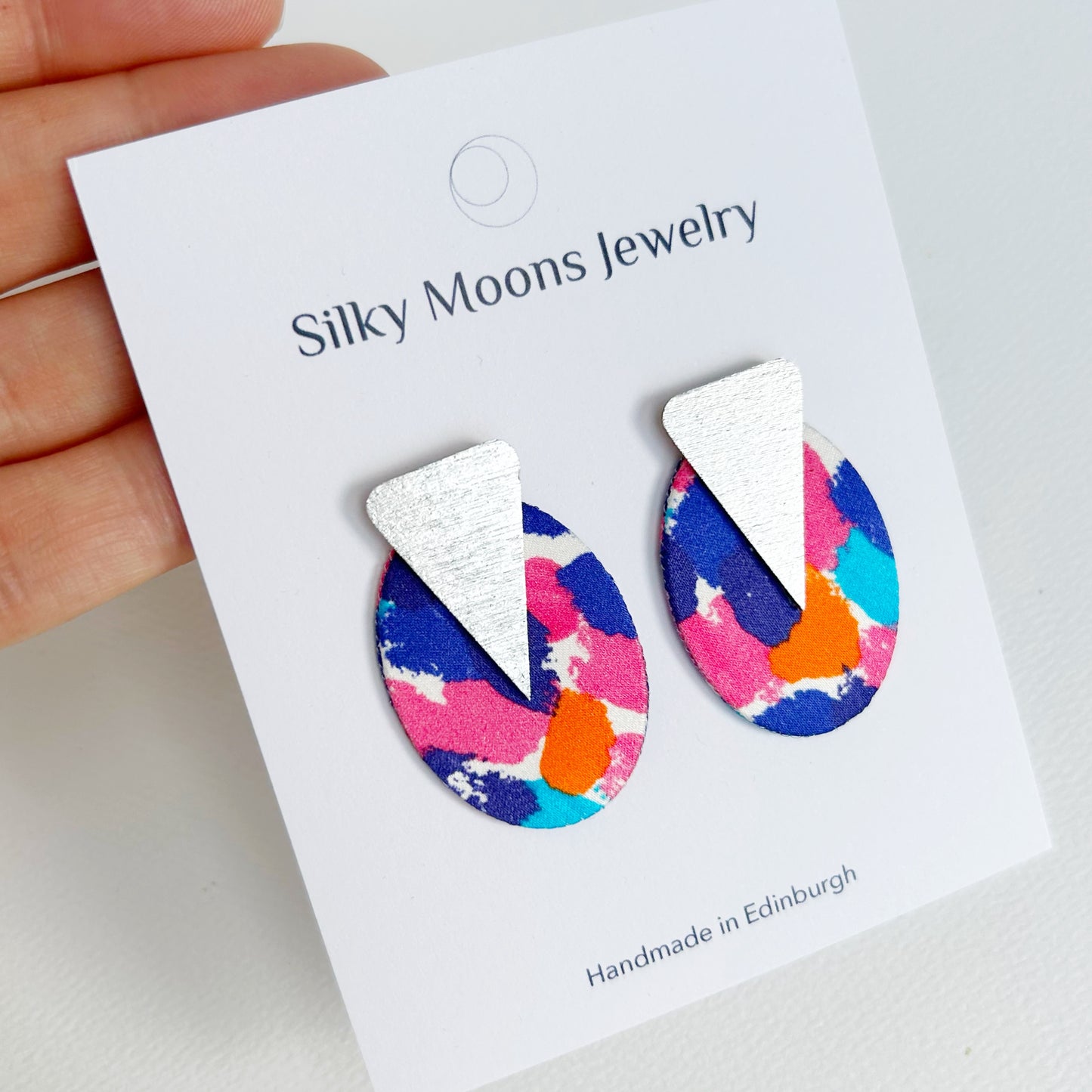 Ellipse Stud Earrings