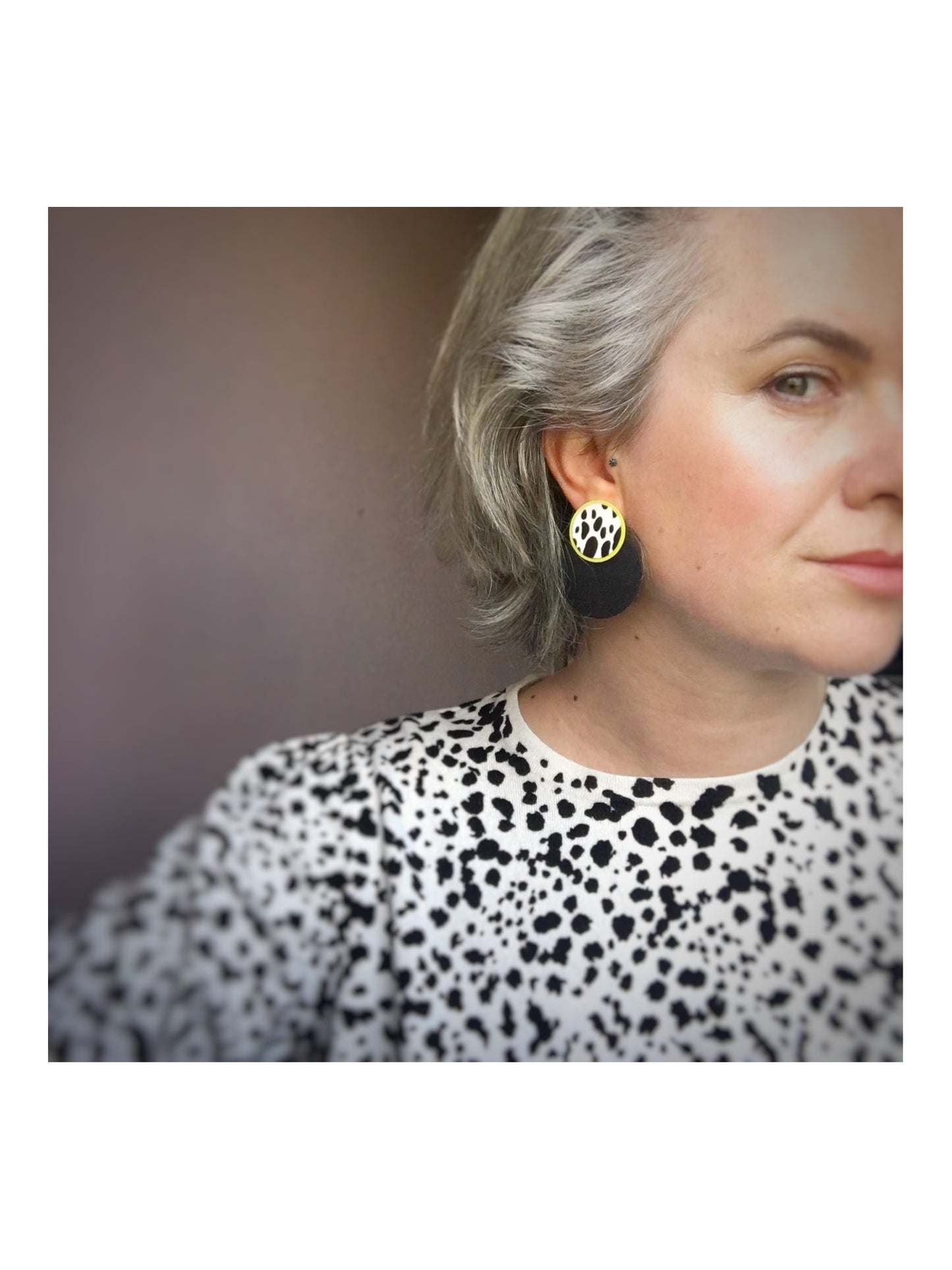 Moon Mirage Stud Earrings