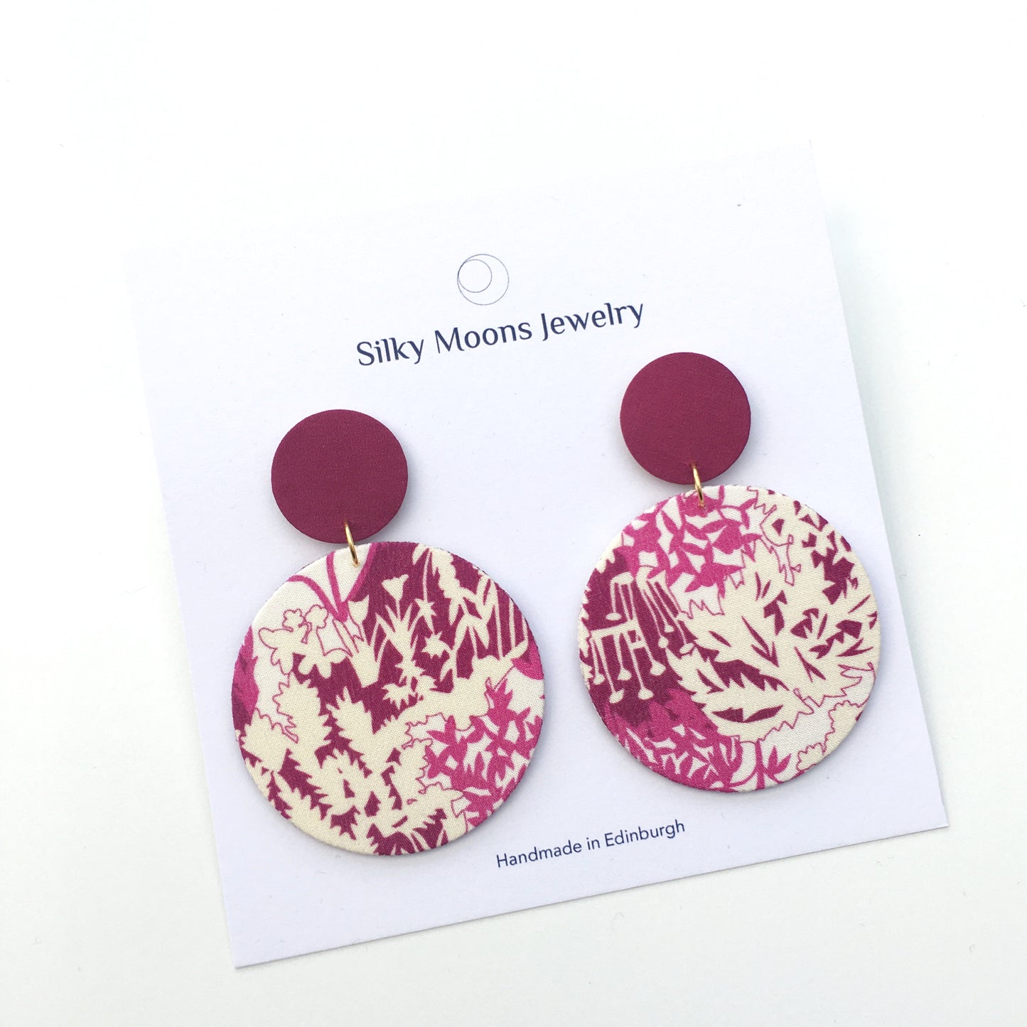 Supermoon Dangle Large Stud Earrings