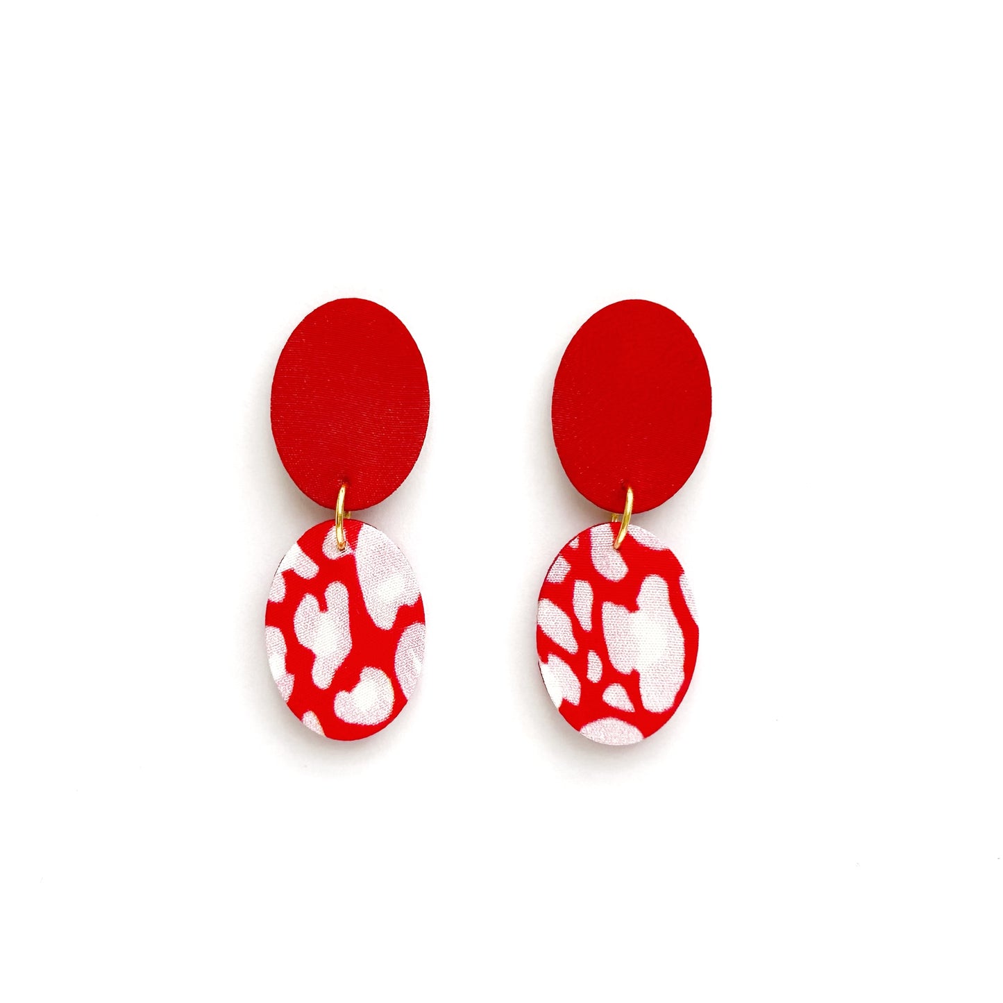 Ellipse Drops Stud Earrings