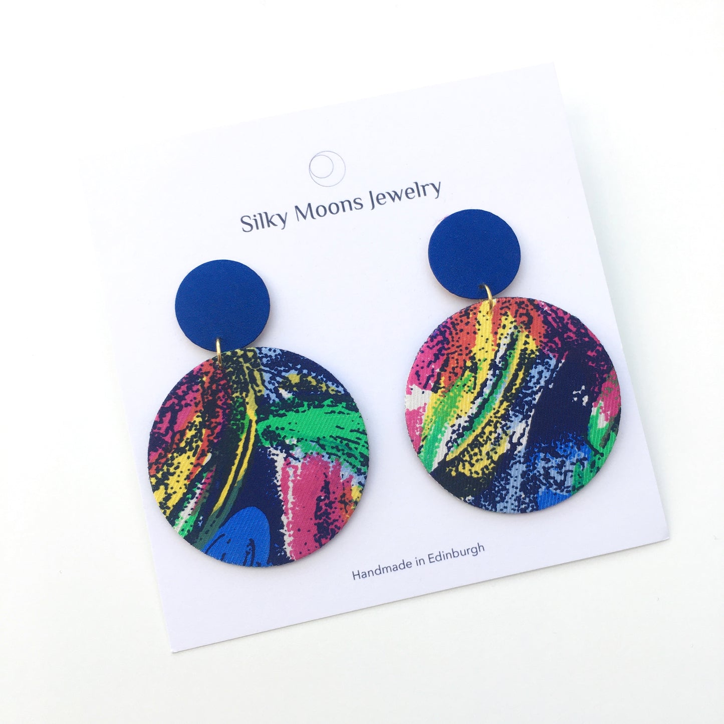 Supermoon Dangle Large Stud Earrings