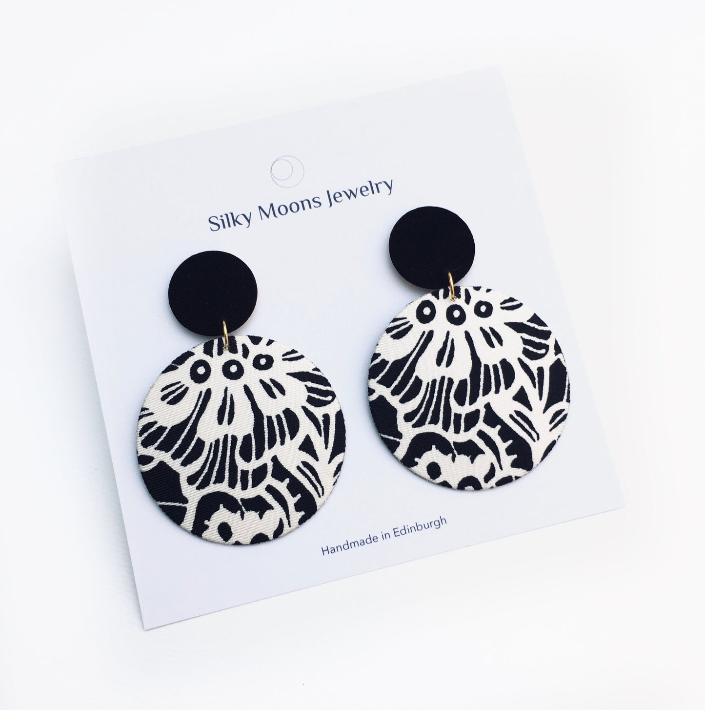Supermoon Dangle Stud Earrings