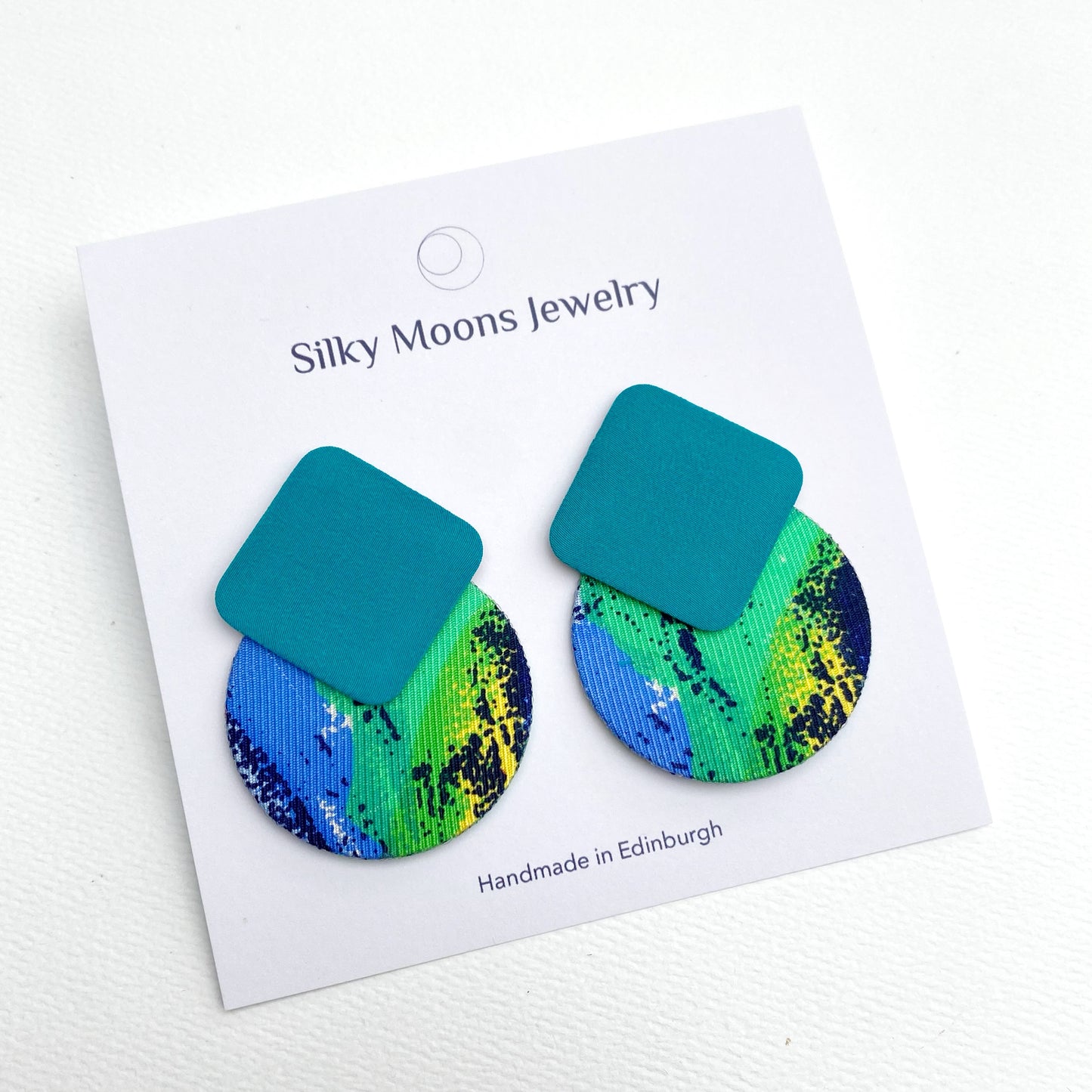 Titan Moon Stud Earrings