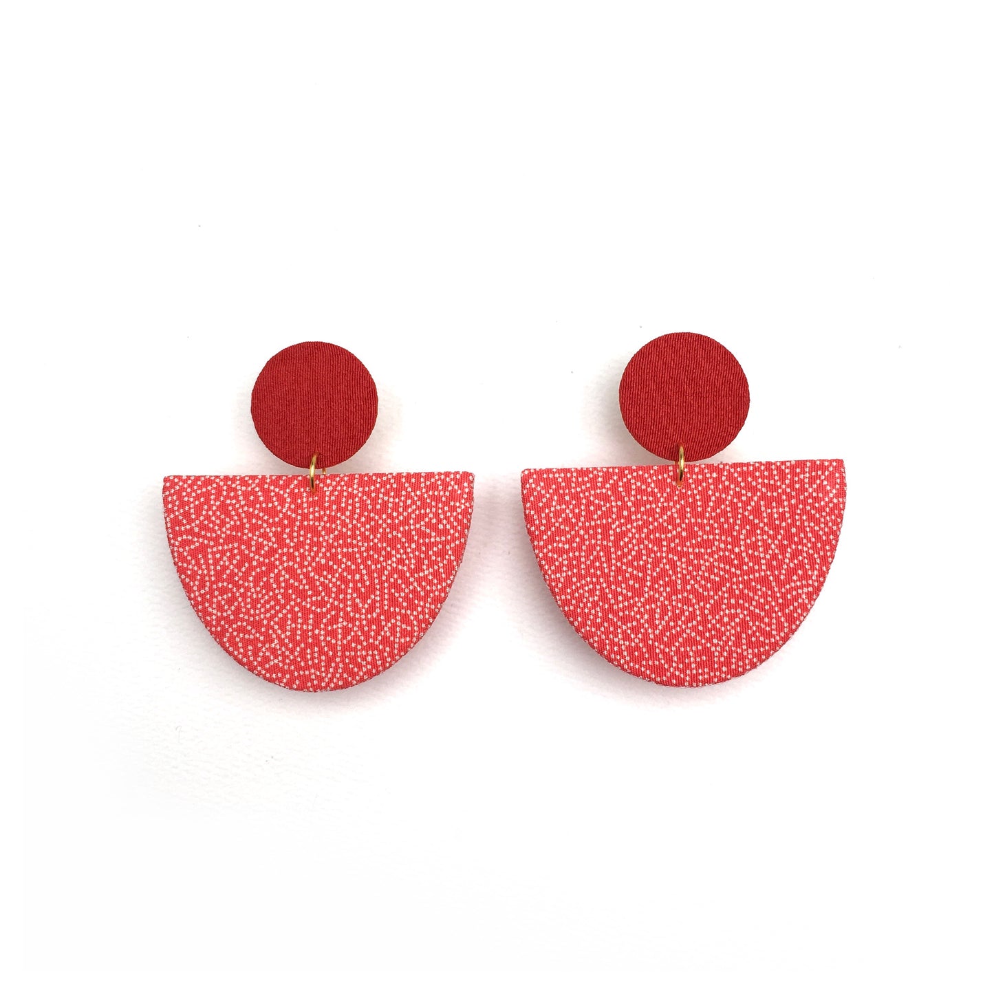 Half Moon Dangle Stud Earrings
