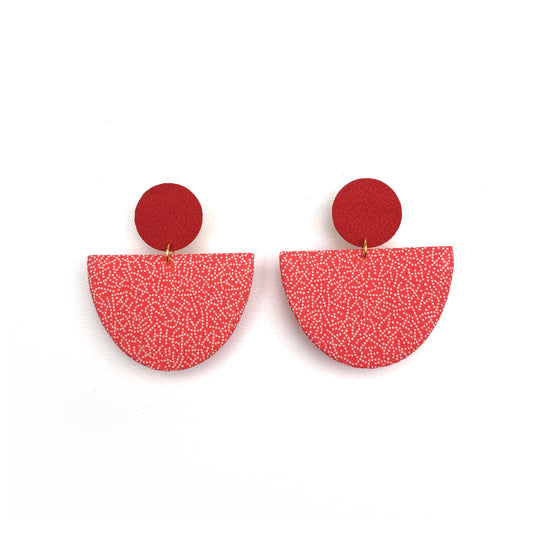 Half Moon Dangle Stud Earrings