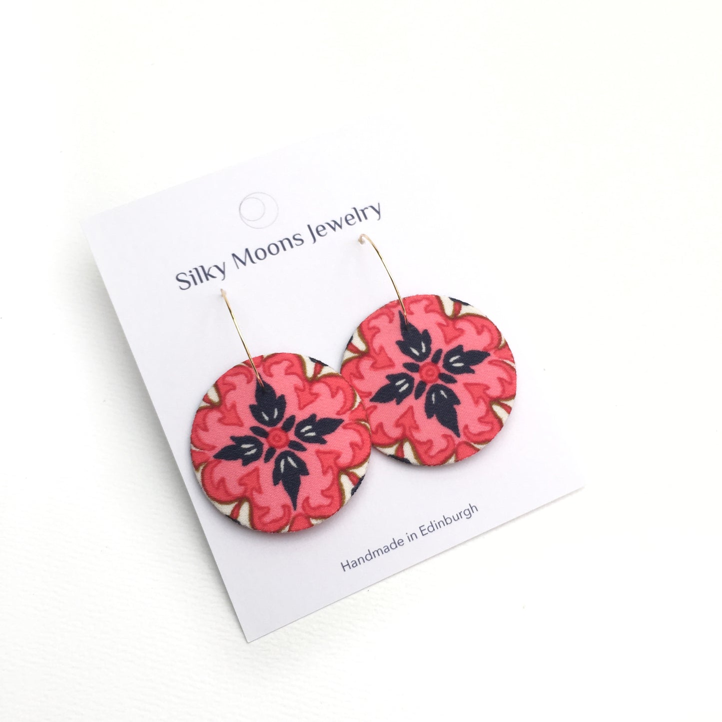 Hoop & Moon Dangle Earrings