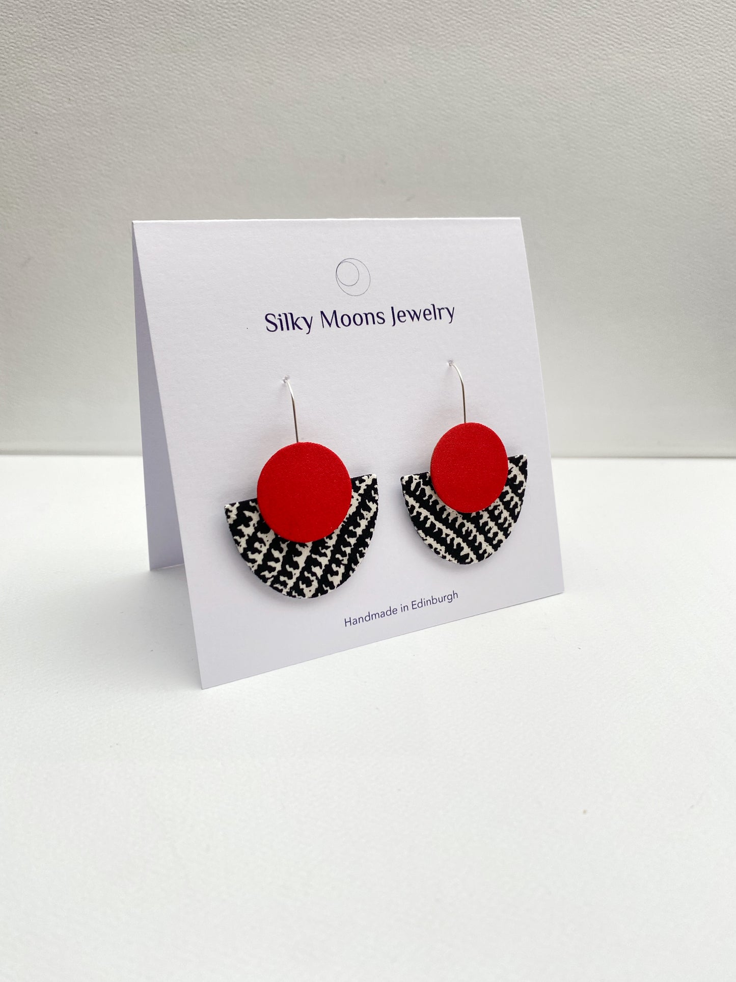 Silky Luna Dangle Hook Earrings