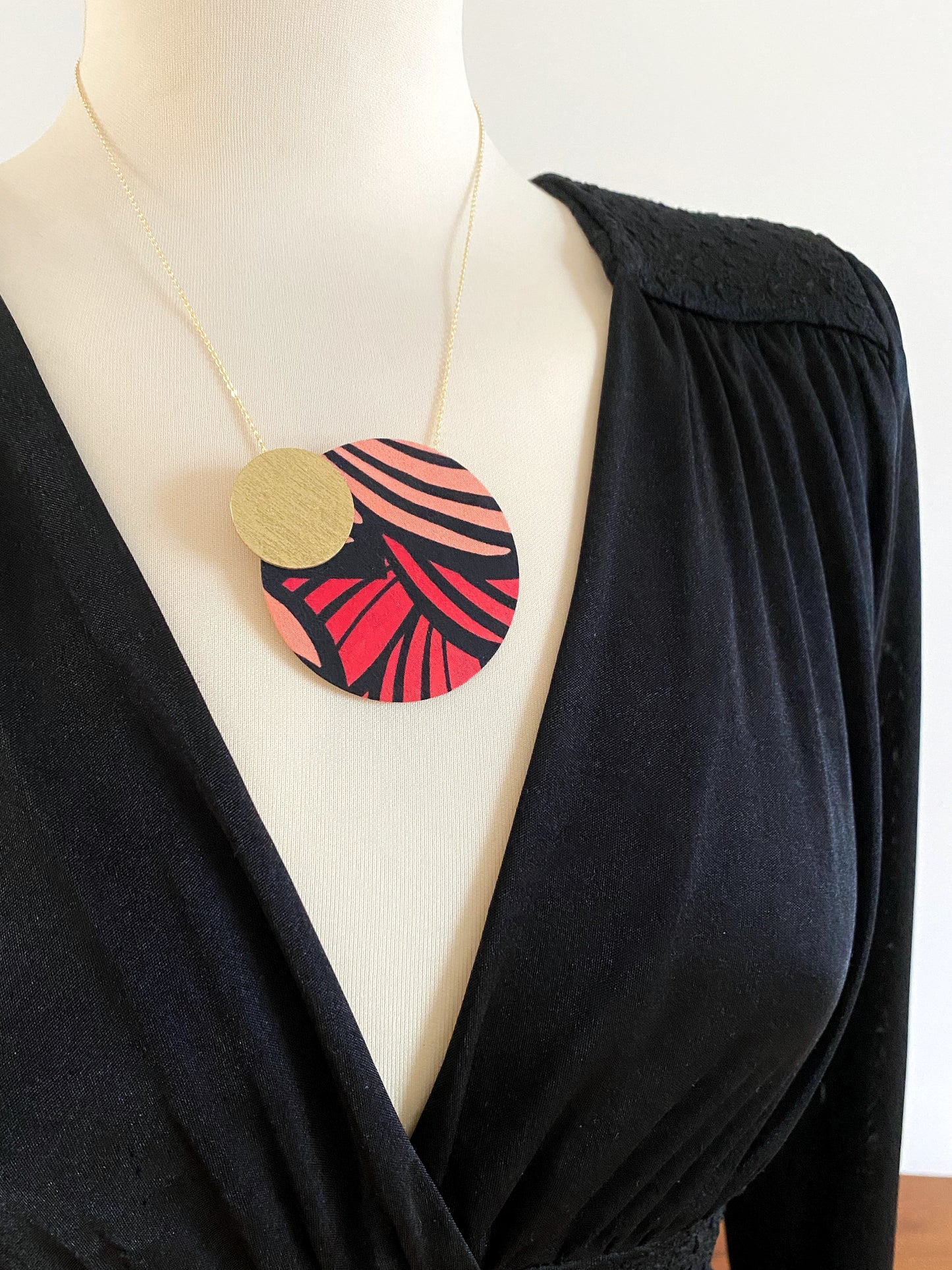 Two Moons Pendant Necklace