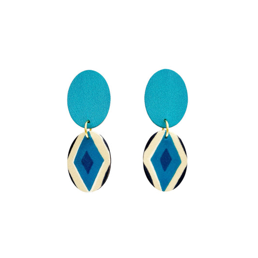 Ellipse Drops Stud Earrings