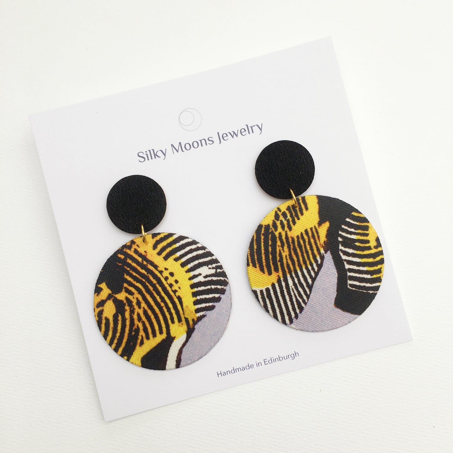 Supermoon Dangle Large Stud Earrings