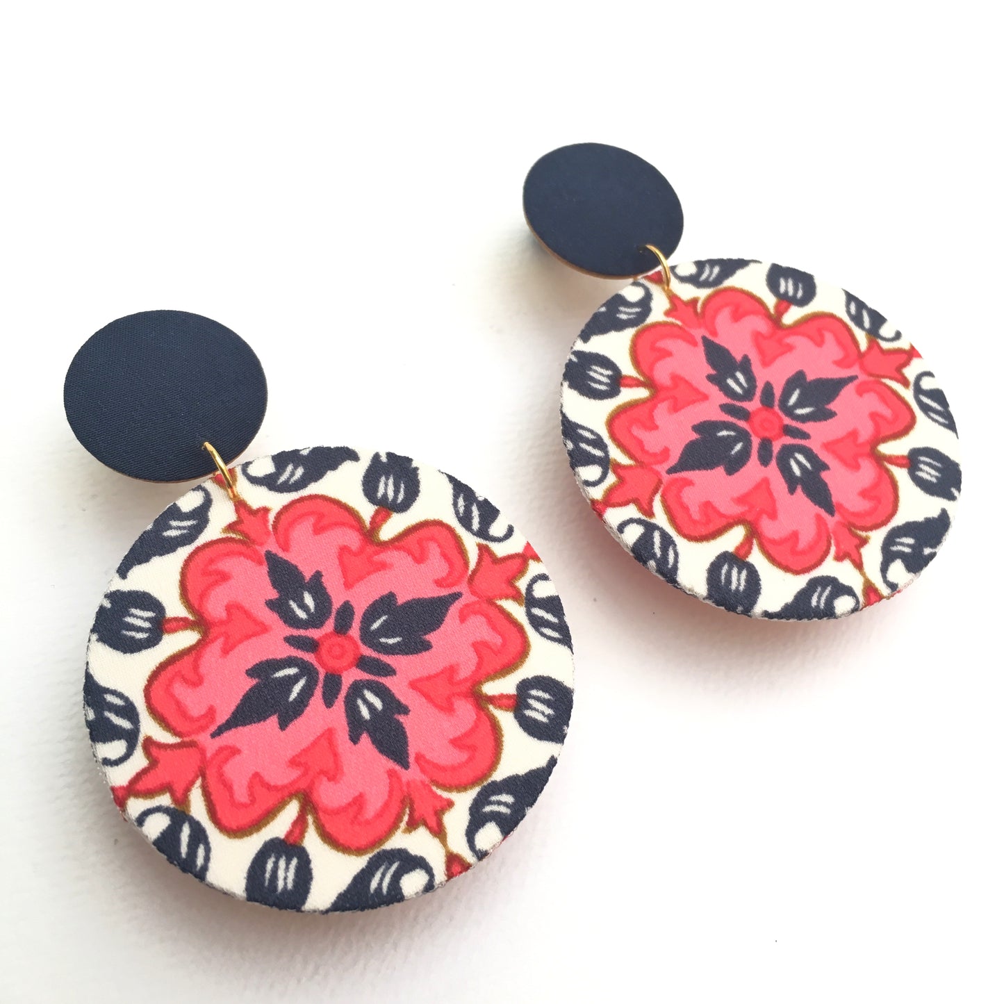Supermoon Dangle Large Stud Earrings