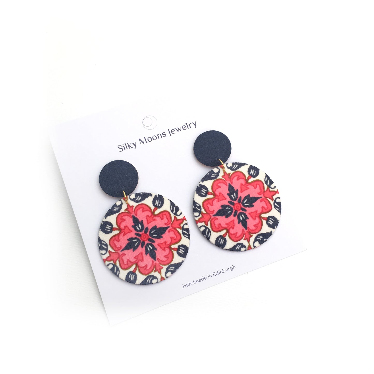 Supermoon Dangle Large Stud Earrings