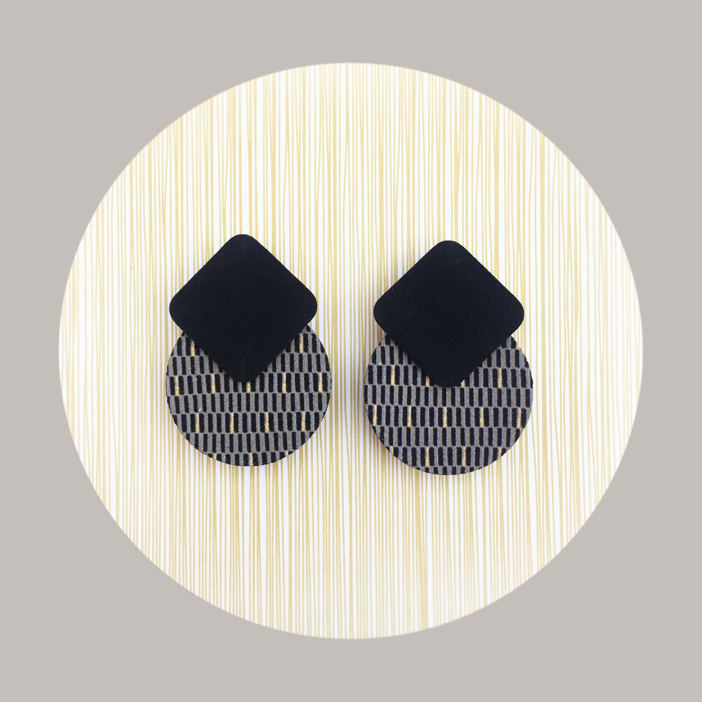 Titan Moon Stud Earrings