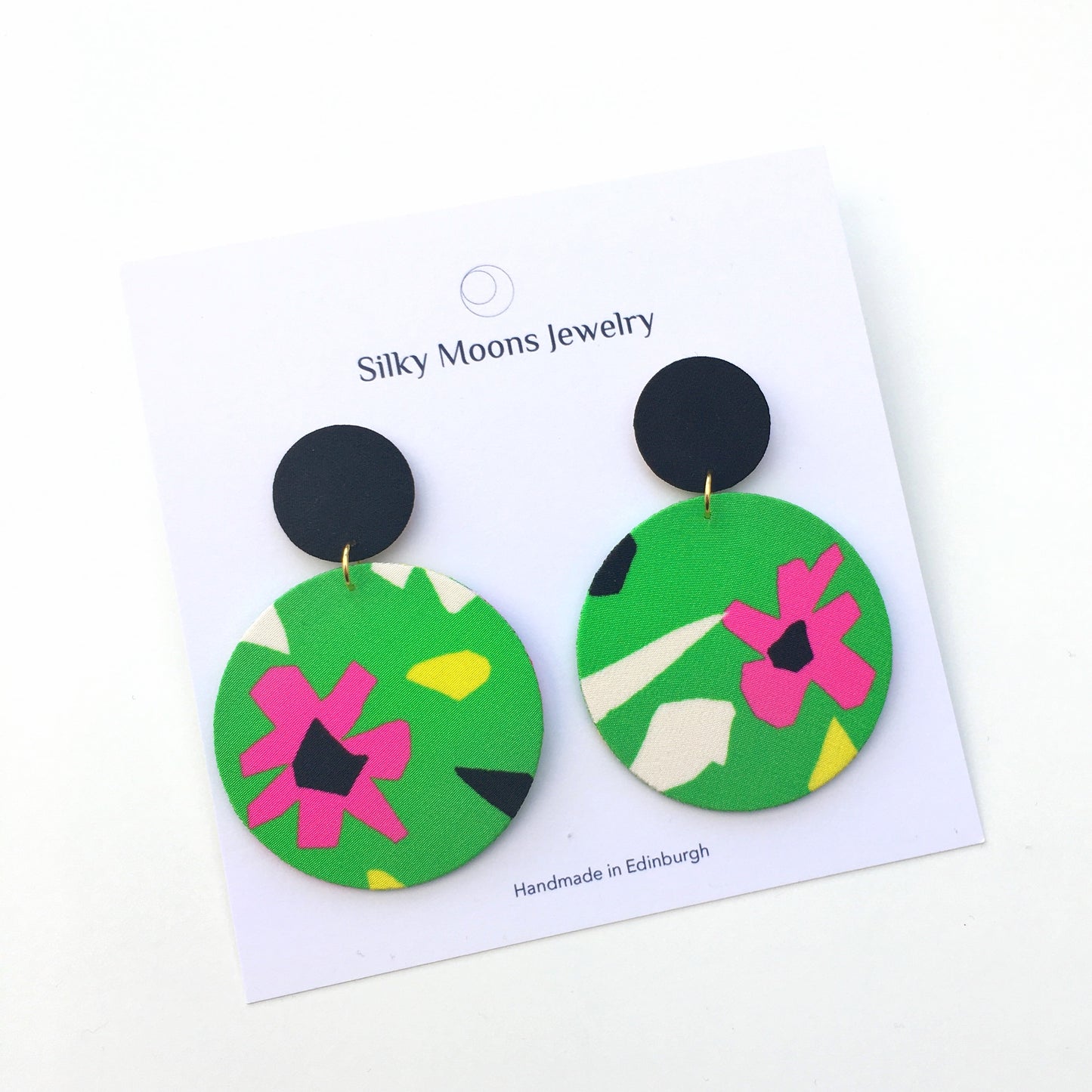 Supermoon Dangle Large Stud Earrings