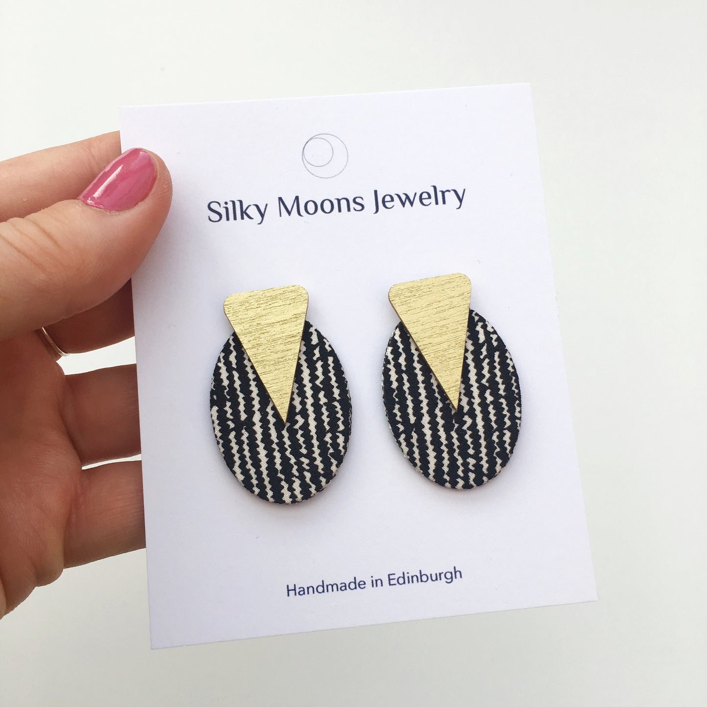 Ellipse Stud Earrings