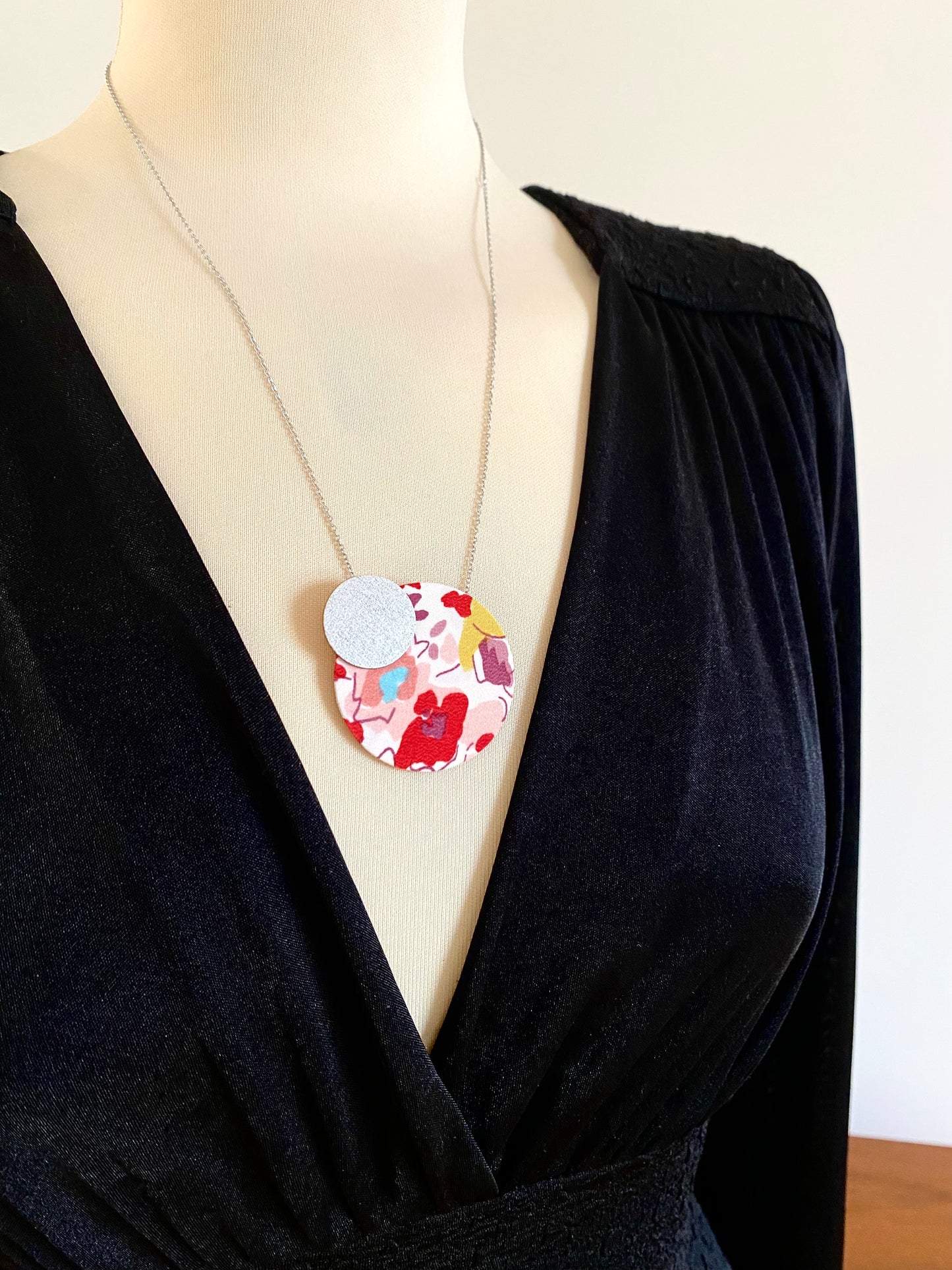 Two Moons Pendant Necklace