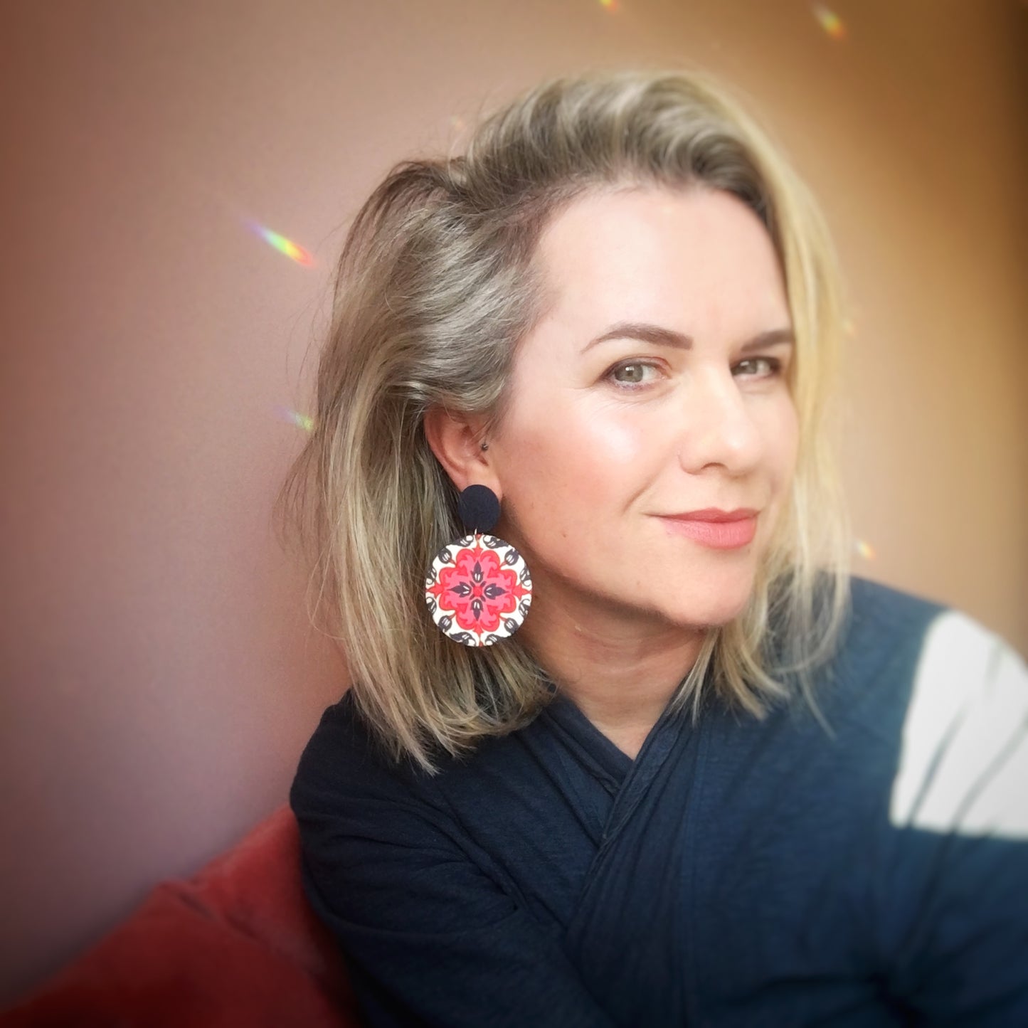 Supermoon Dangle Large Stud Earrings