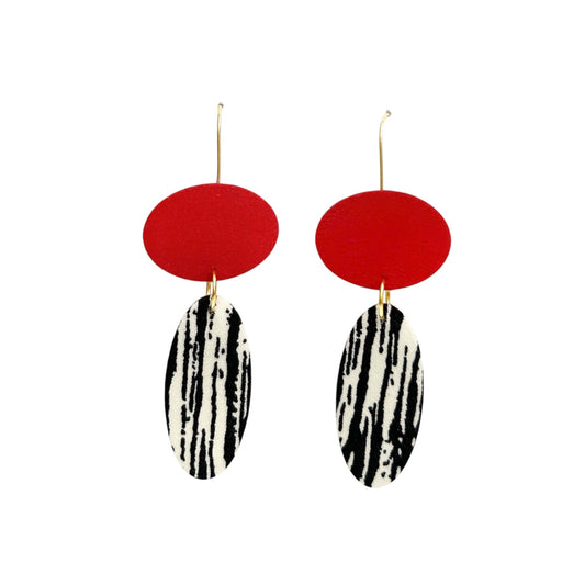 Daisy Petal Drop Dangle Hook Earrings