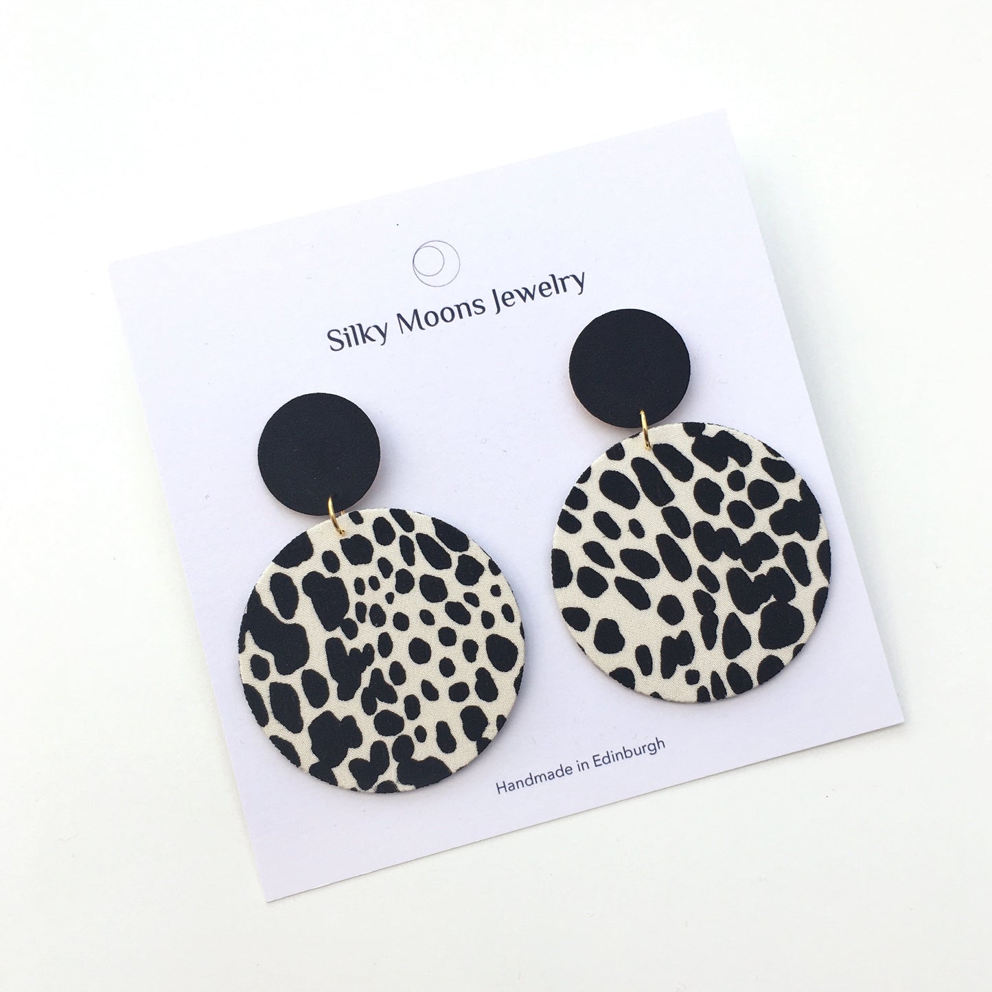 Supermoon Dangle Large Stud Earrings