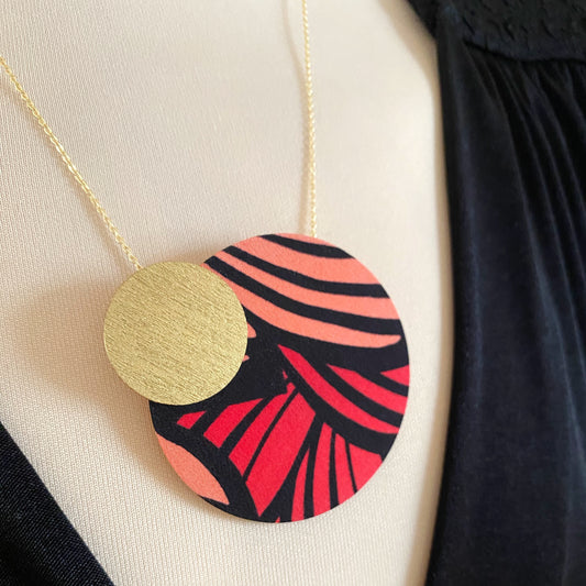 Two Moons Pendant Necklace