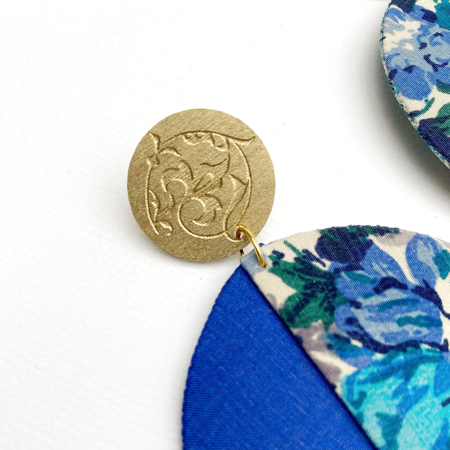 Midnight Lunar Dangle Stud Earrings