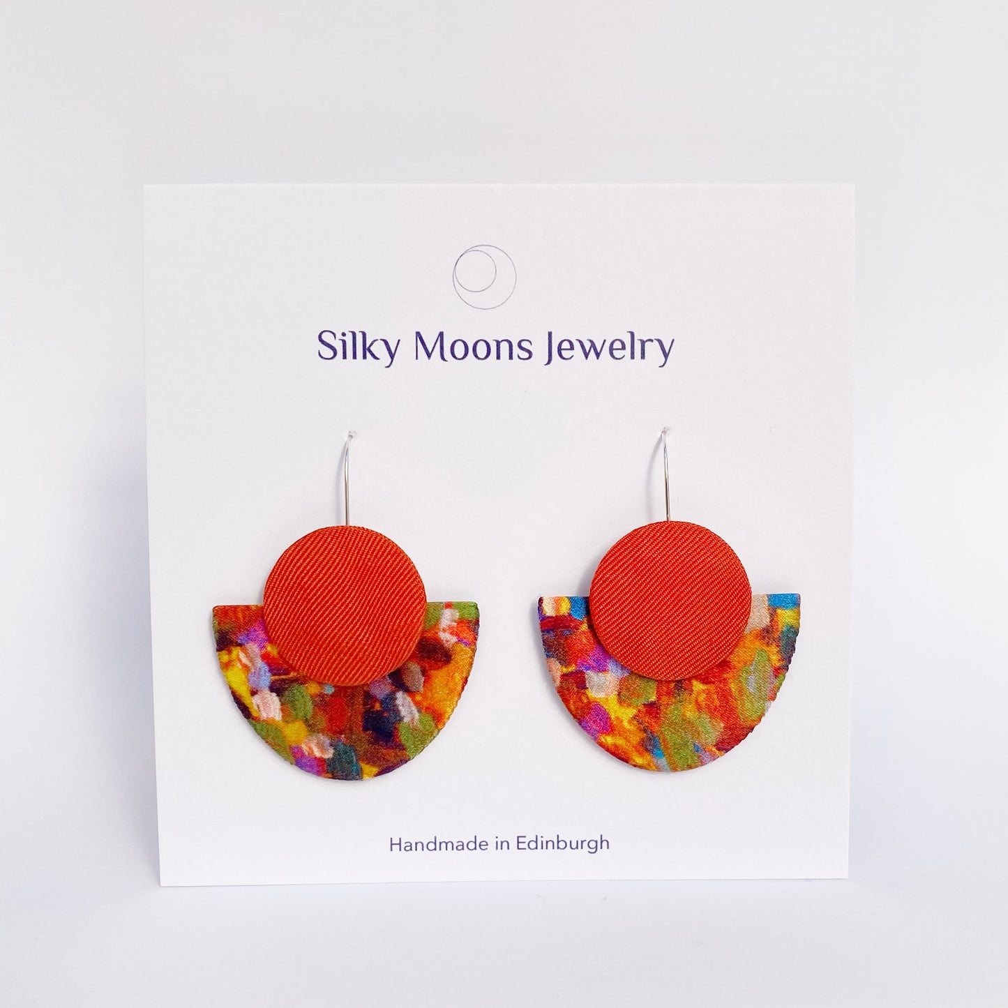 Silky Luna Dangle Hook Earrings