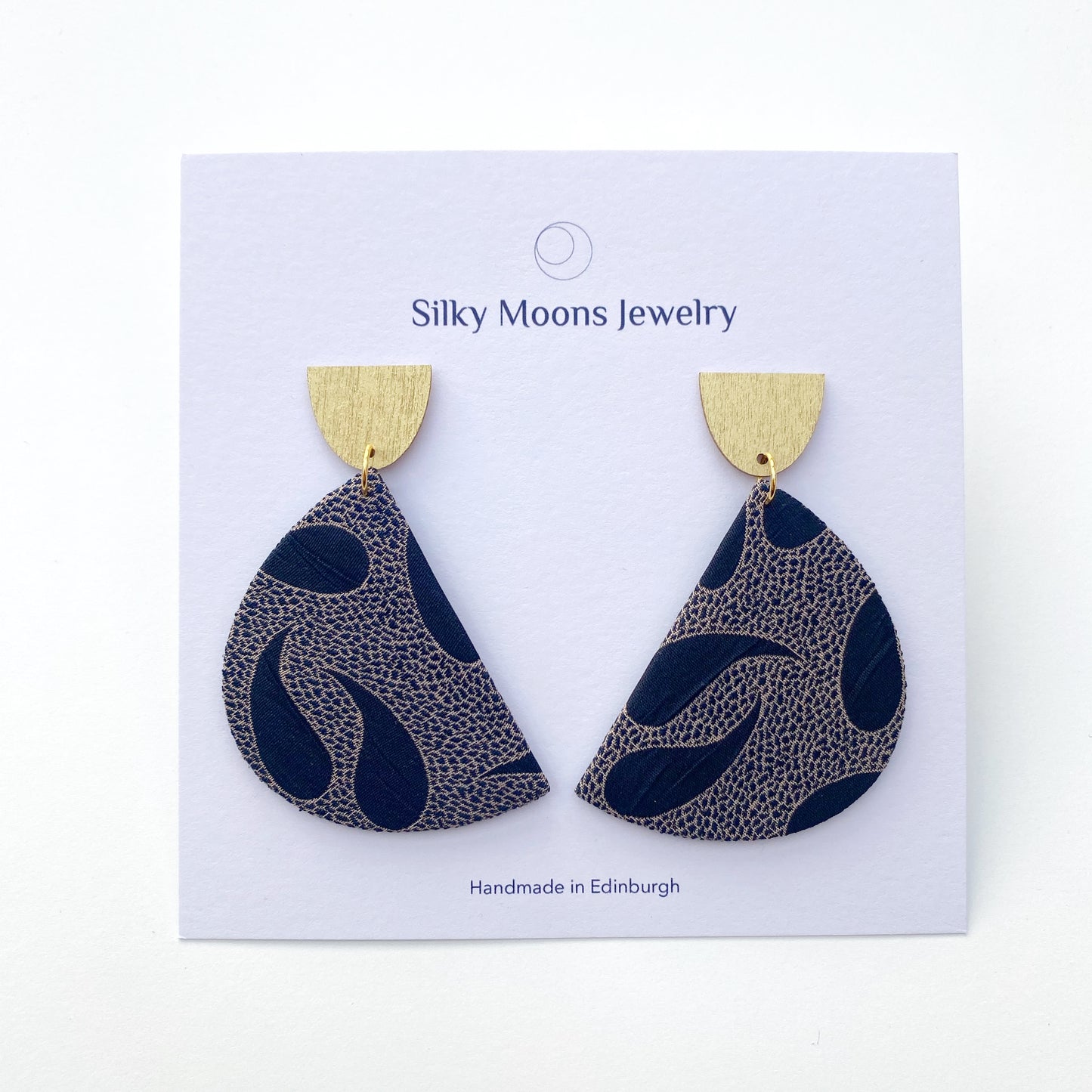 Moon Love Dangle Stud Earrings
