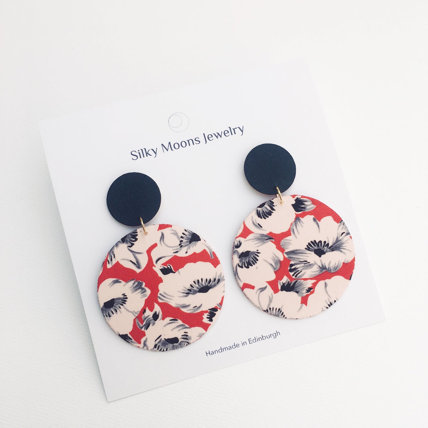 Supermoon Dangle Large Stud Earrings