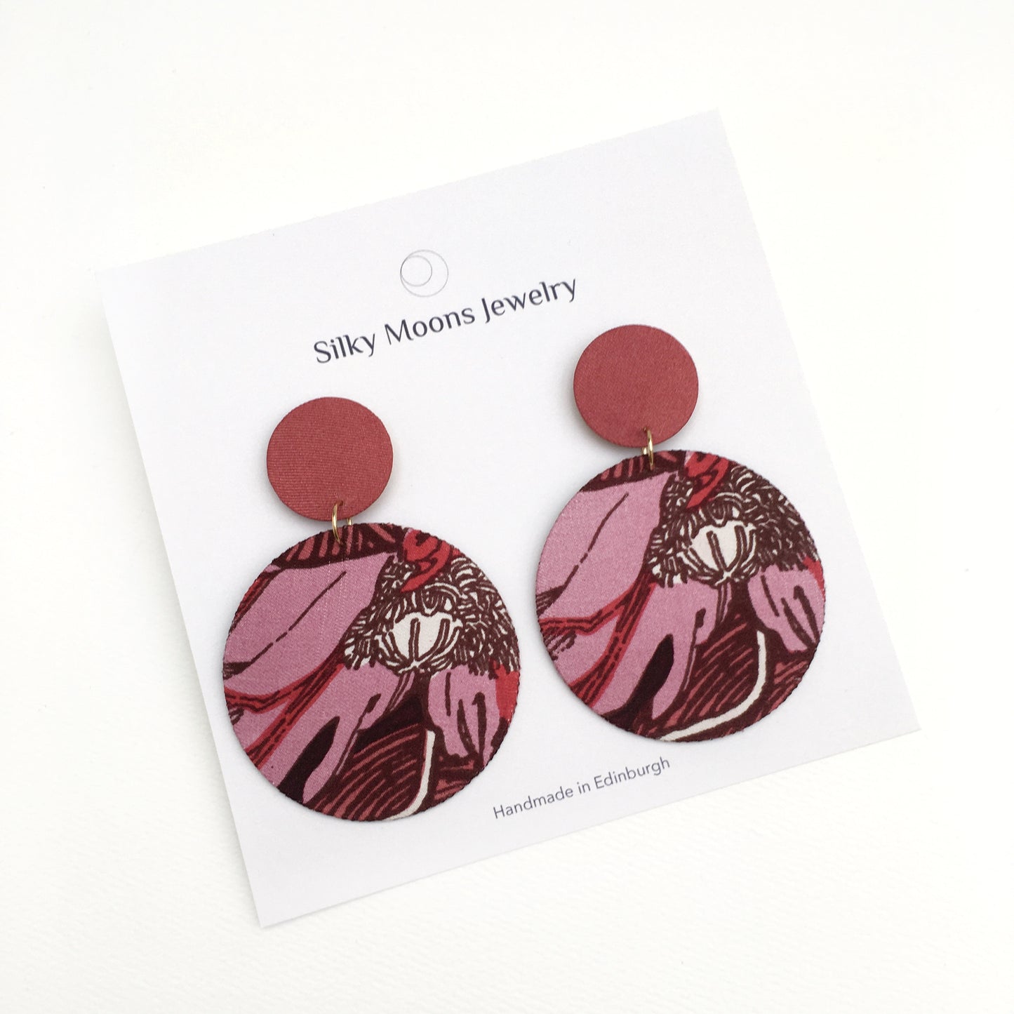 Supermoon Dangle Large Stud Earrings