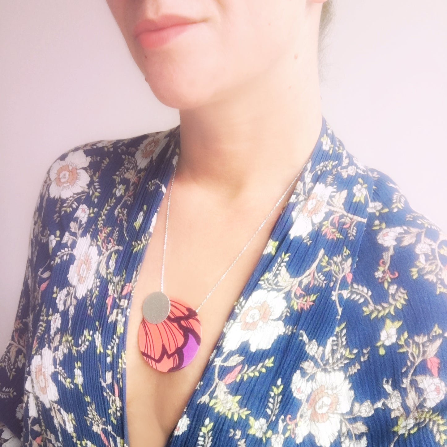 Two Moons Pendant Necklace