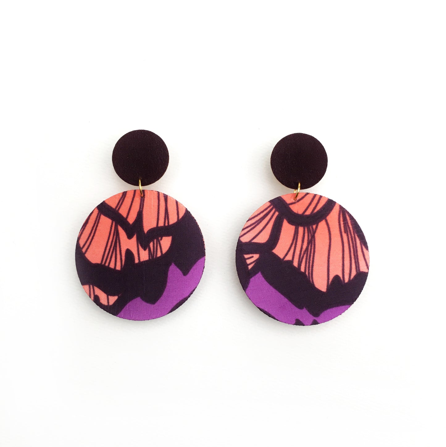 Supermoon Dangle Stud Earrings