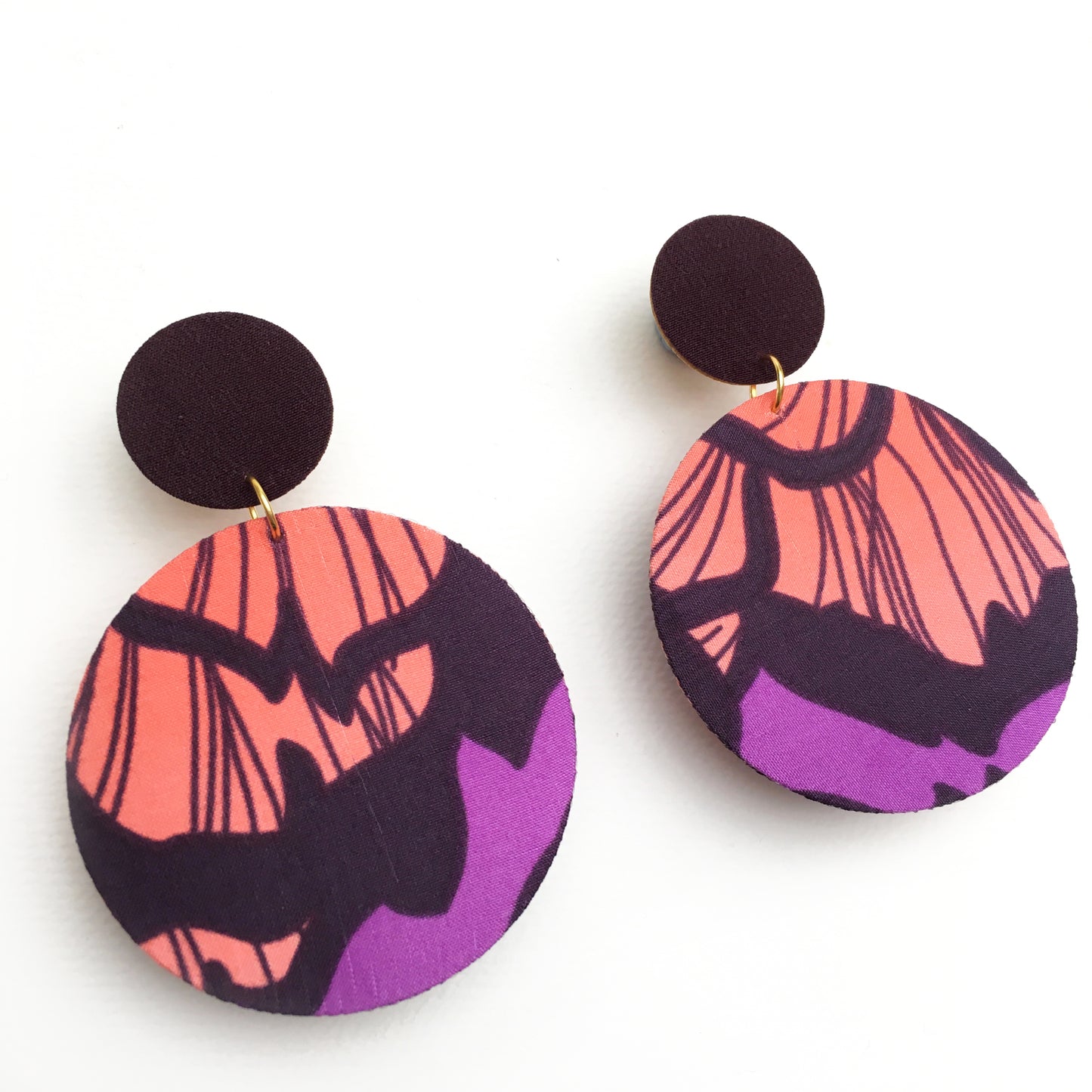 Supermoon Dangle Stud Earrings