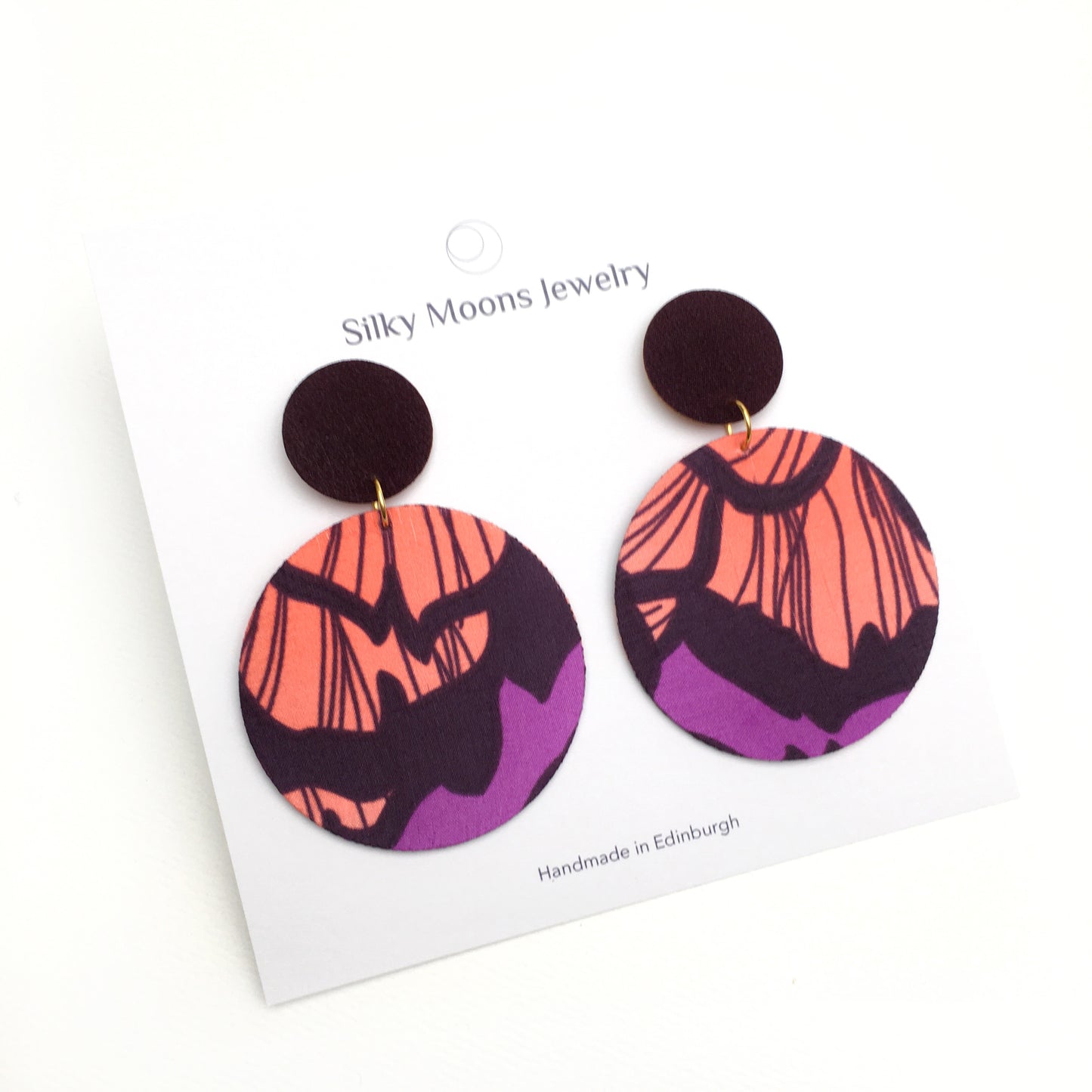 Supermoon Dangle Stud Earrings
