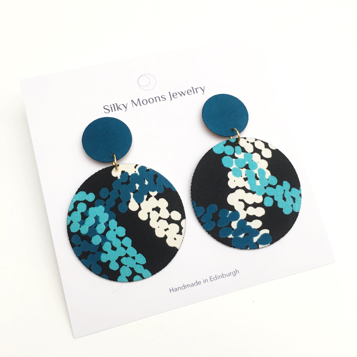 Supermoon Dangle Stud Earrings