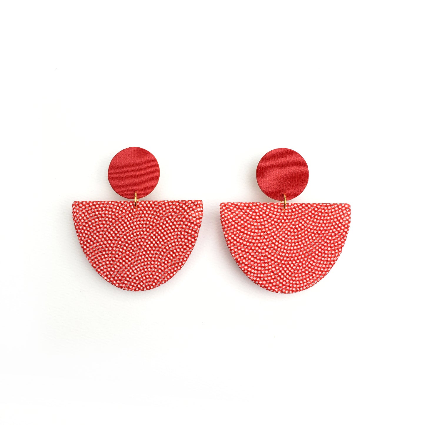 Half Moon Dangle Stud Earrings