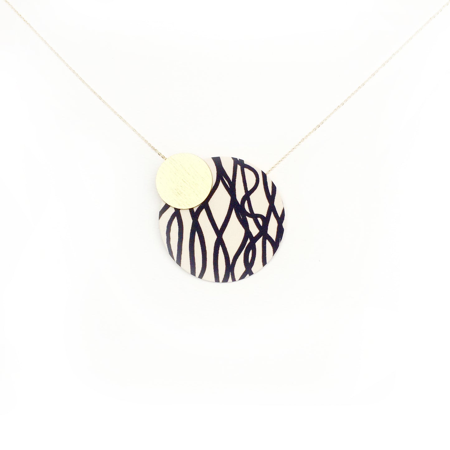 Two Moons Pendant Necklace