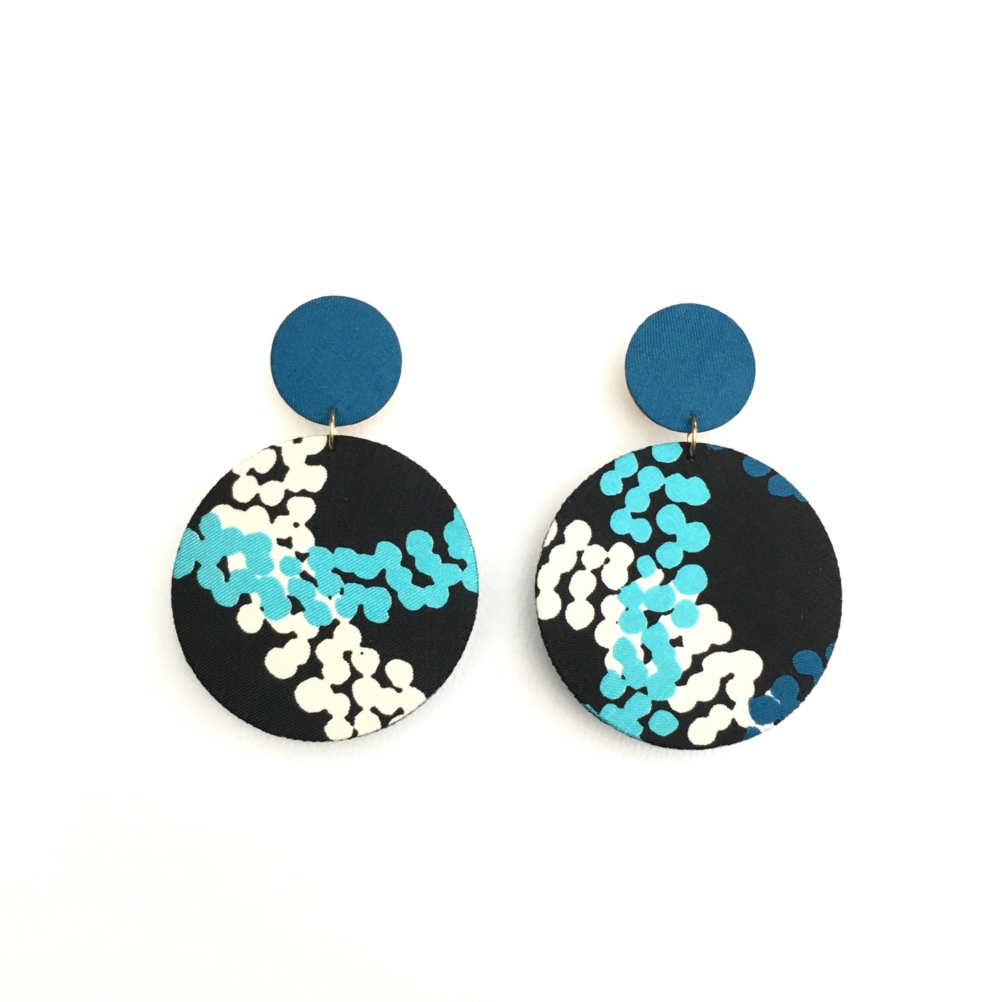 Supermoon Dangle Stud Earrings