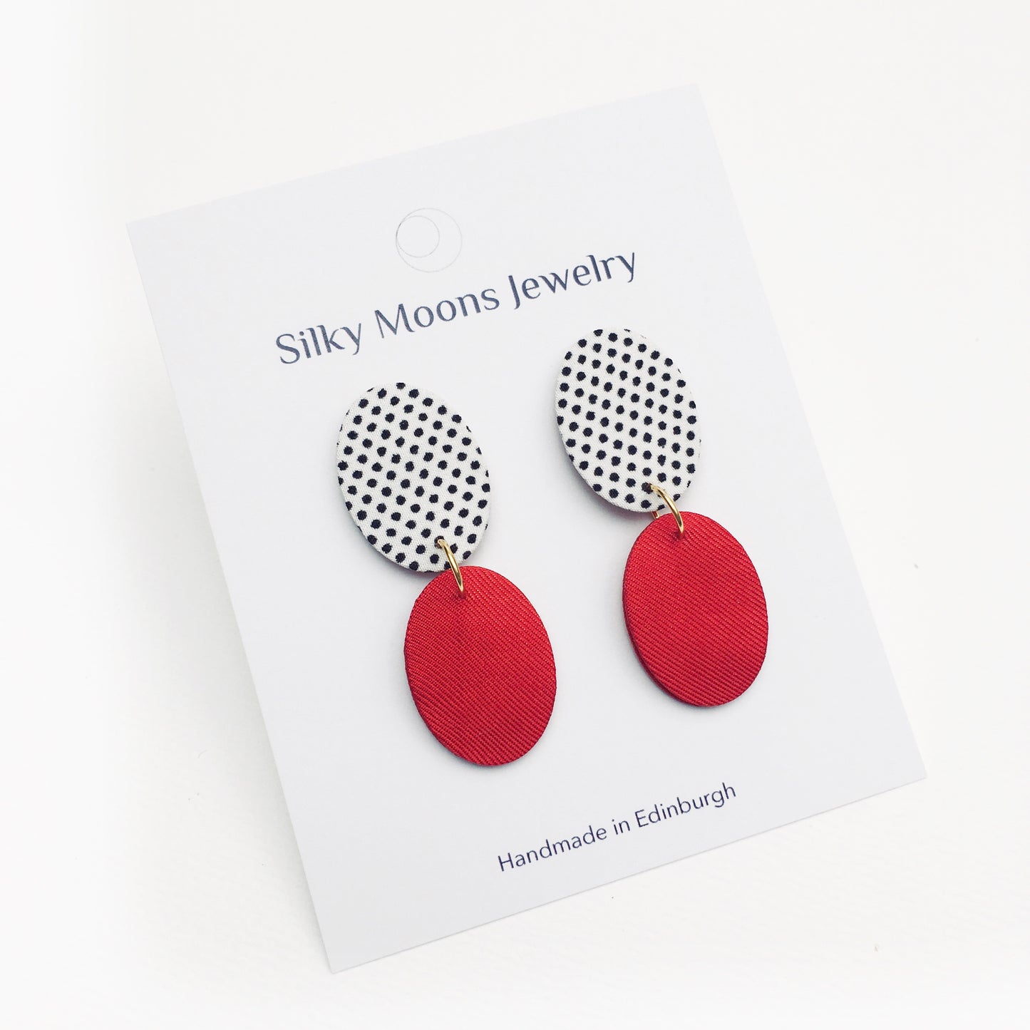 Ellipse Drops Stud Earrings