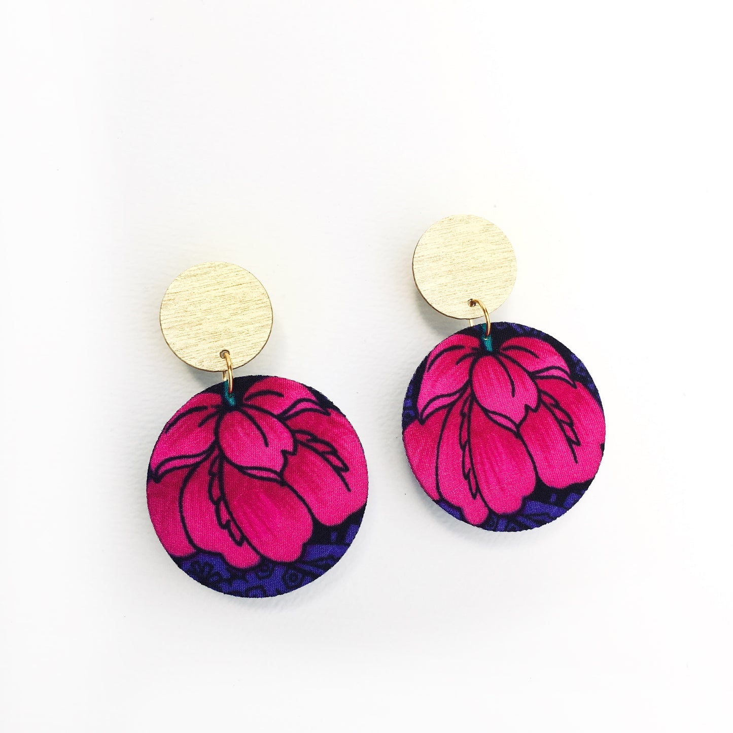 Supermoon Dangle Small Stud Earrings