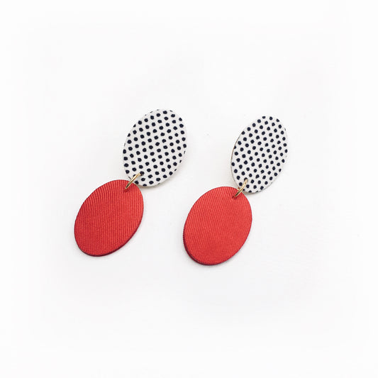 Ellipse Drops Stud Earrings