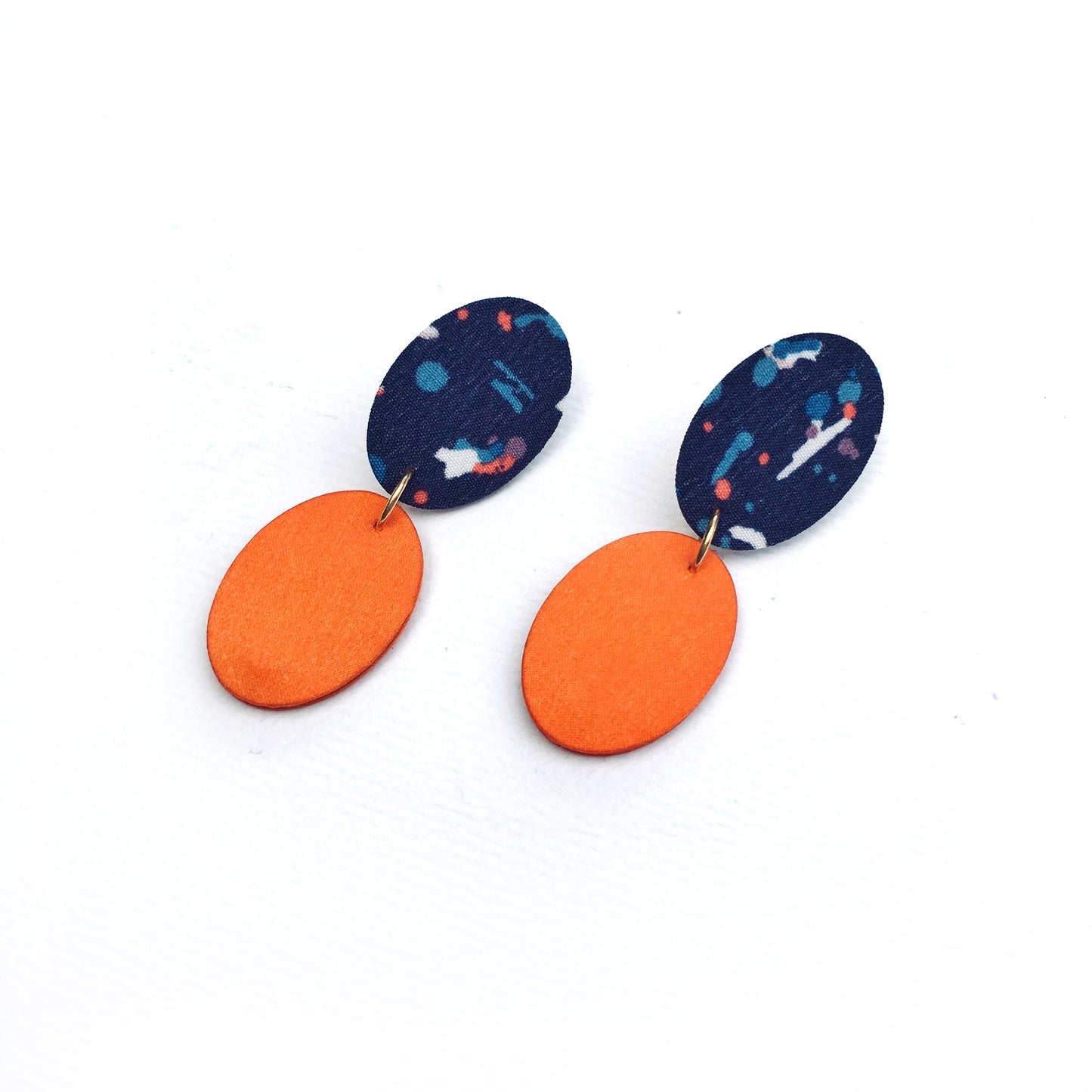 Ellipse Drops Stud Earrings