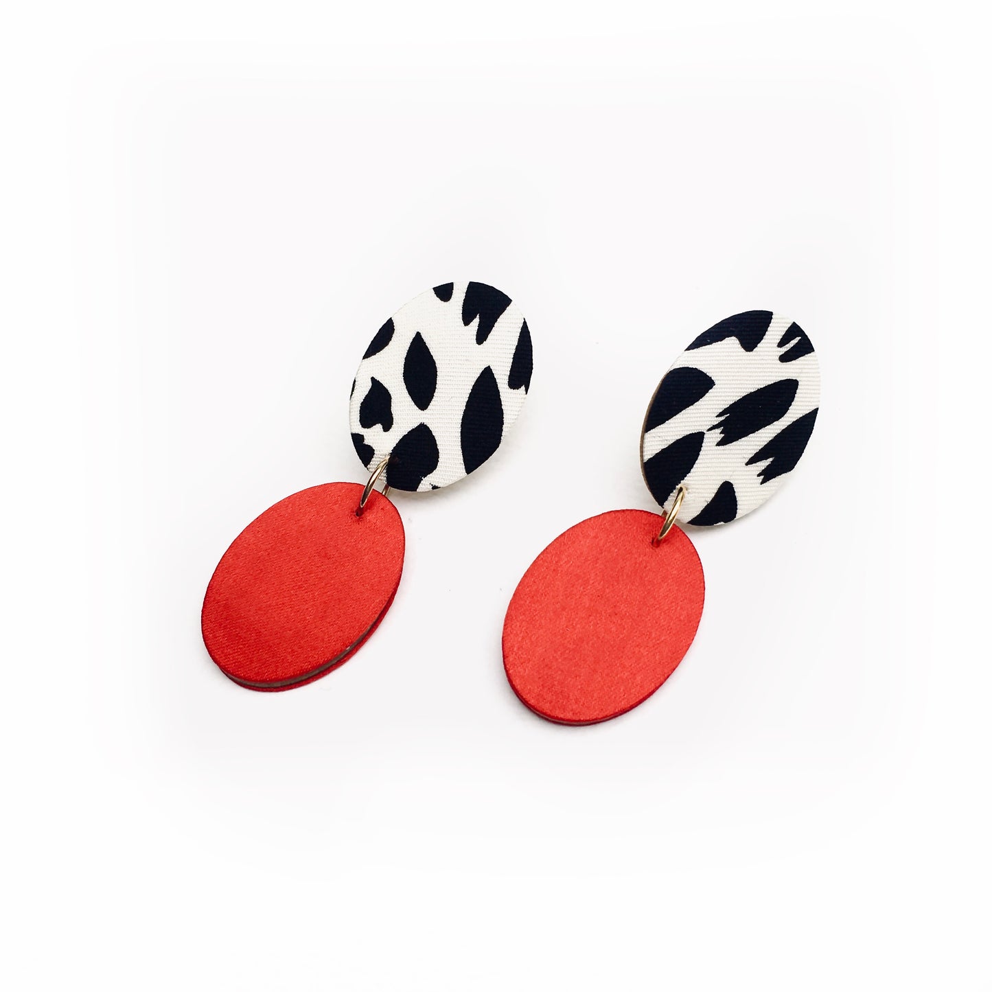 Ellipse Drops Stud Earrings